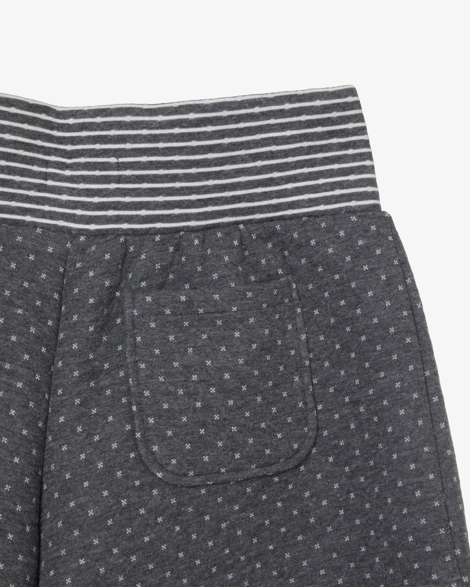 BIG BUTTON MINI SHORTS [CHARCOAL]