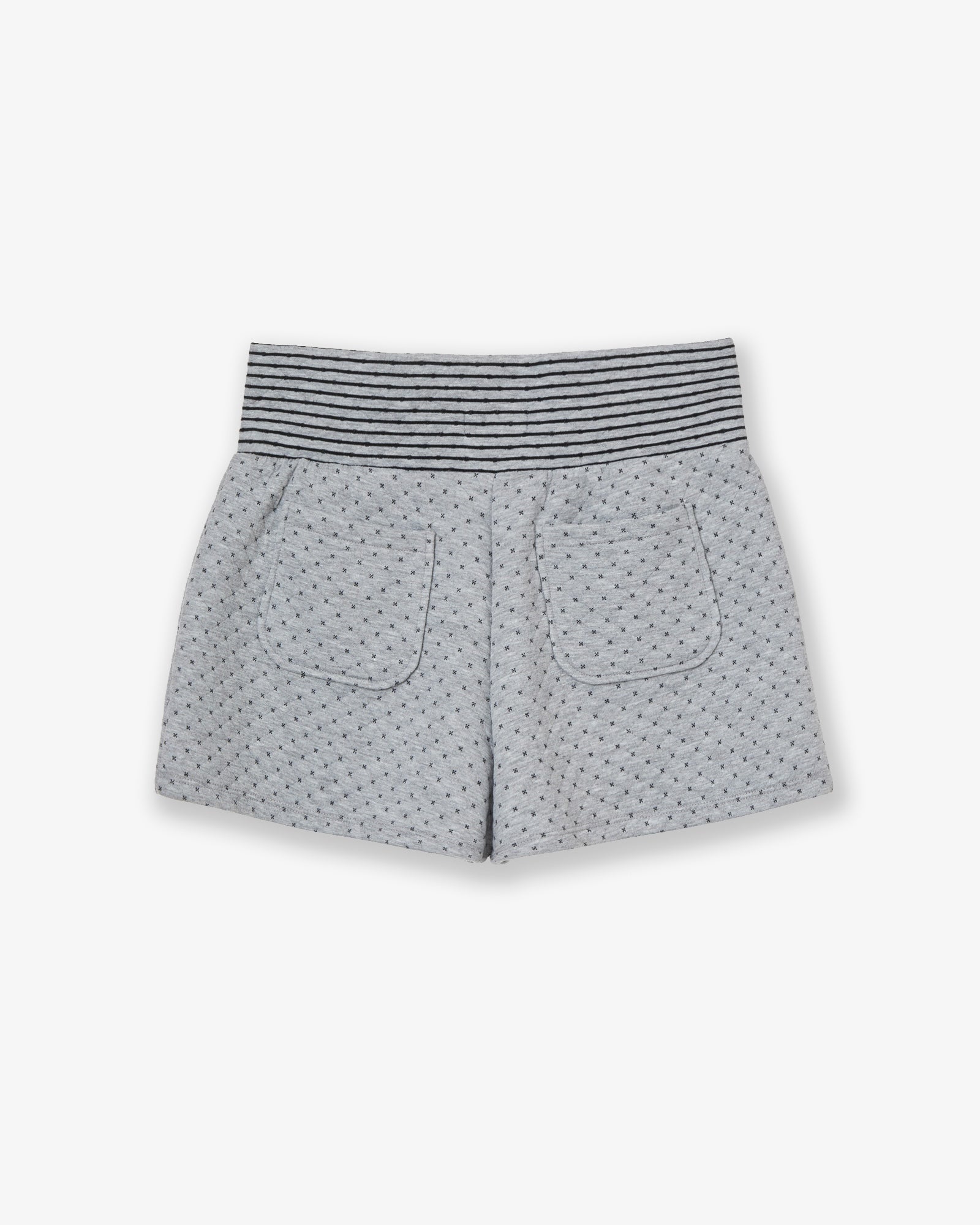 BIG BUTTON MINI SHORTS [GREY]