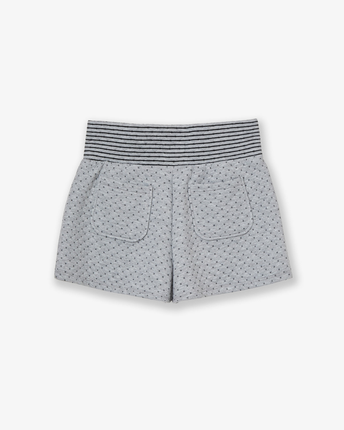 BIG BUTTON MINI SHORTS [GREY]