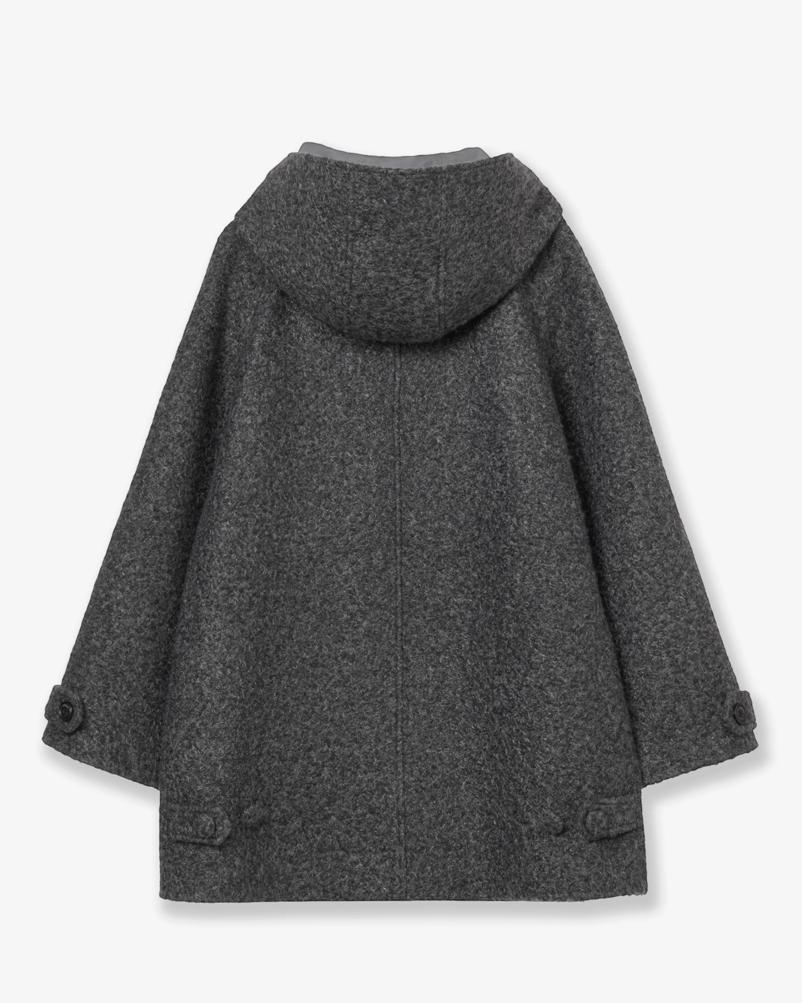 BIG BUTTON HALF COAT [CHARCOAL]