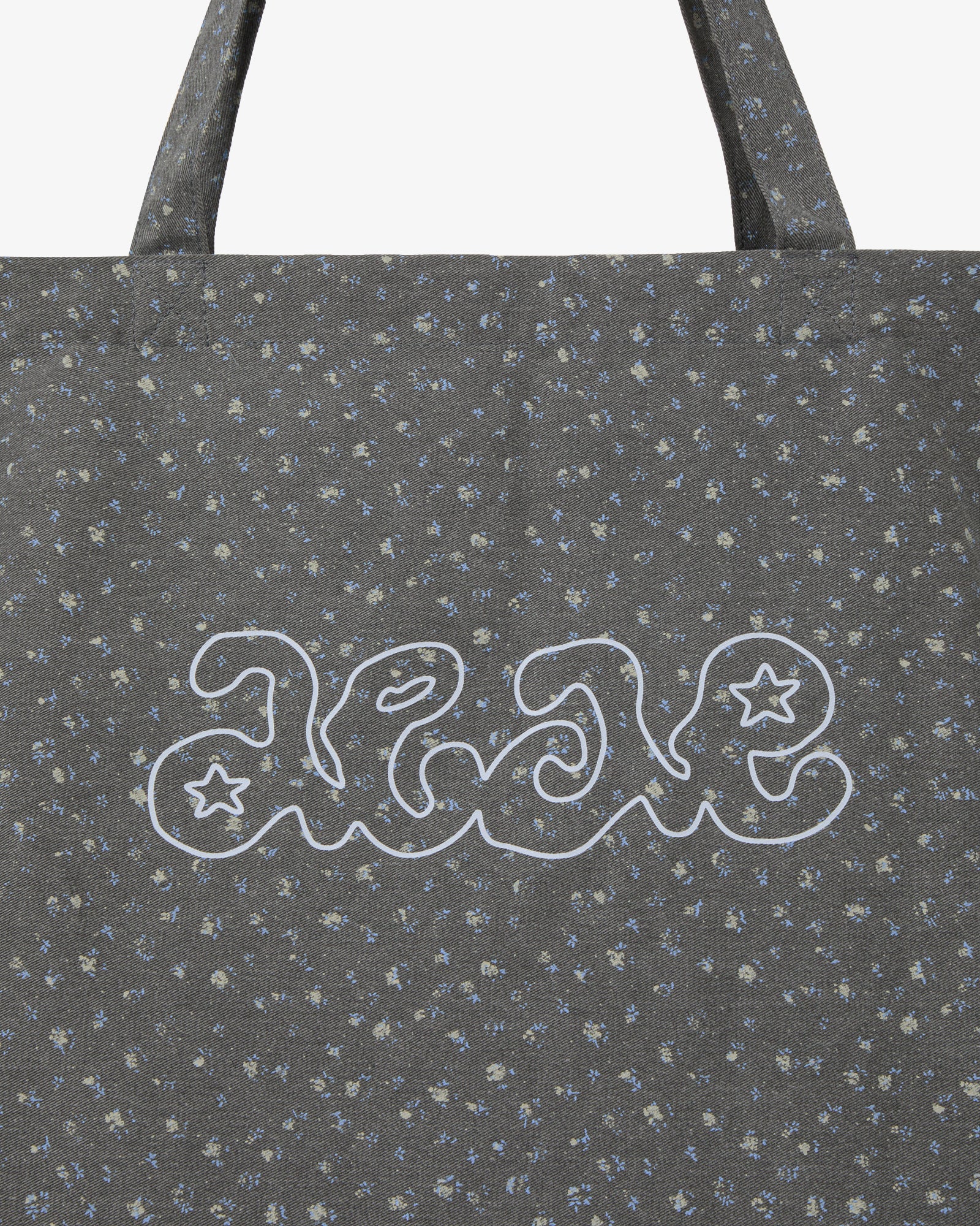 BREEZE TOTE BAG [FLOWER CHARCOAL]