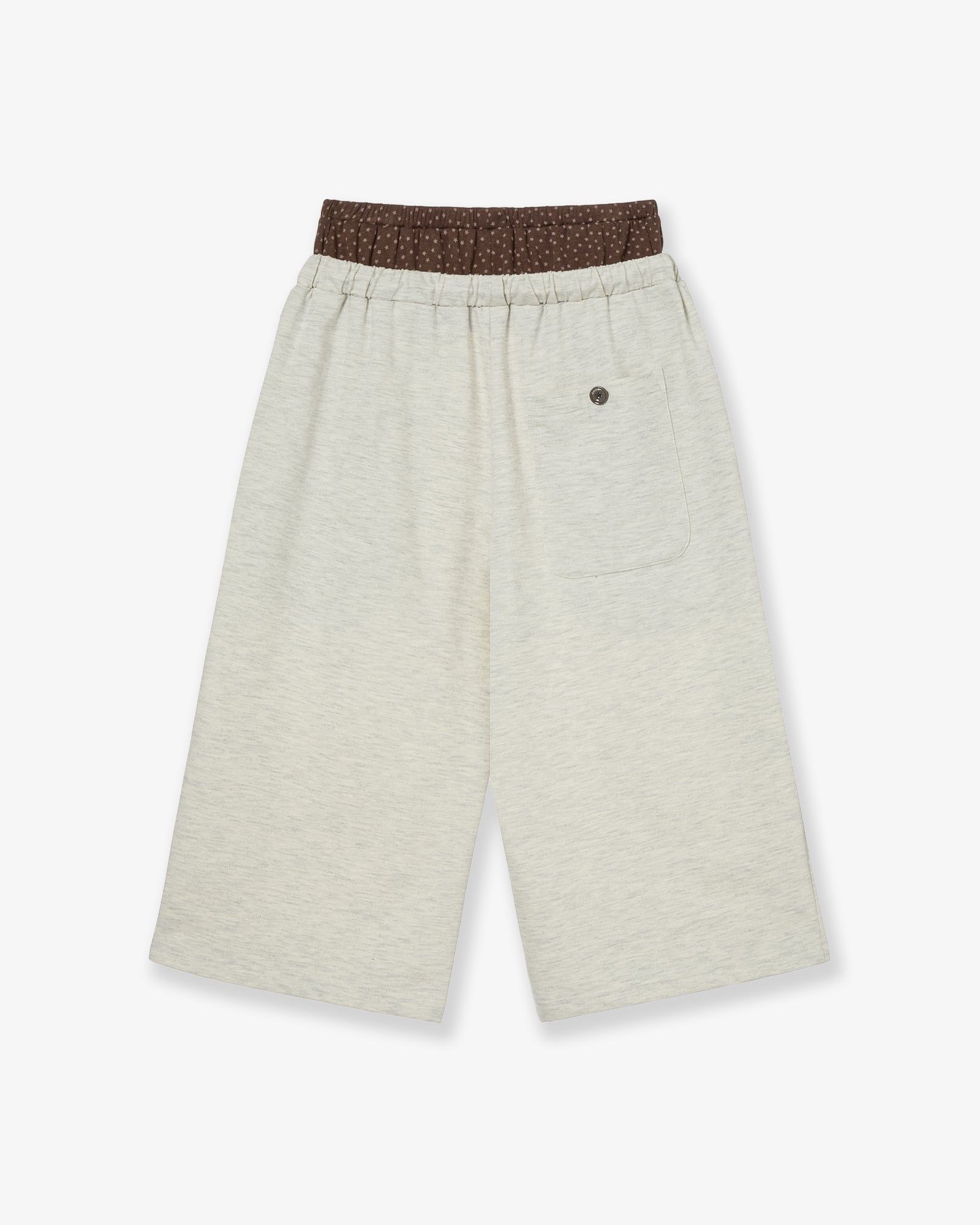 BRIEFS LAYERED SWEATPANTS [OATMEAL]