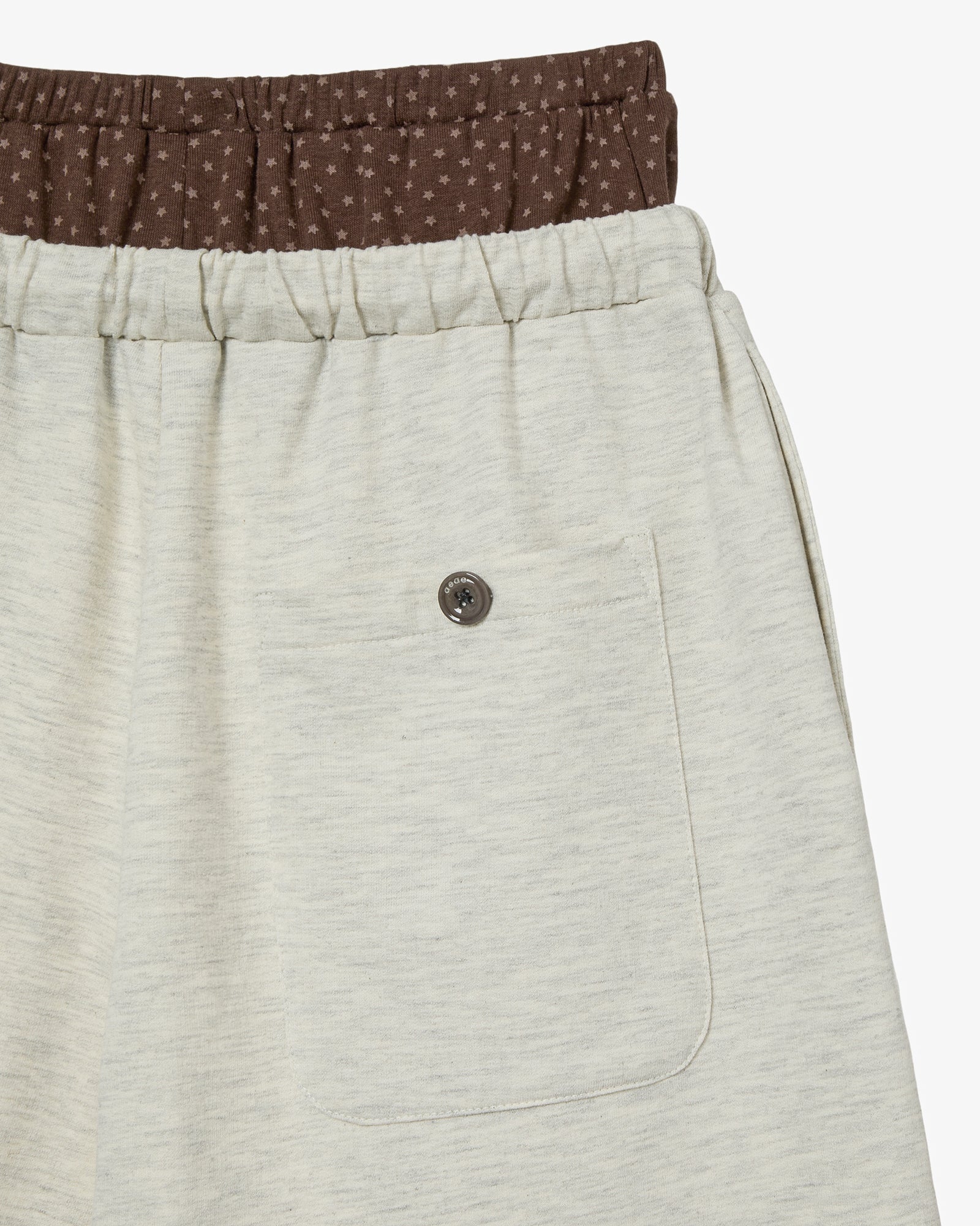 BRIEFS LAYERED SWEATPANTS [OATMEAL]