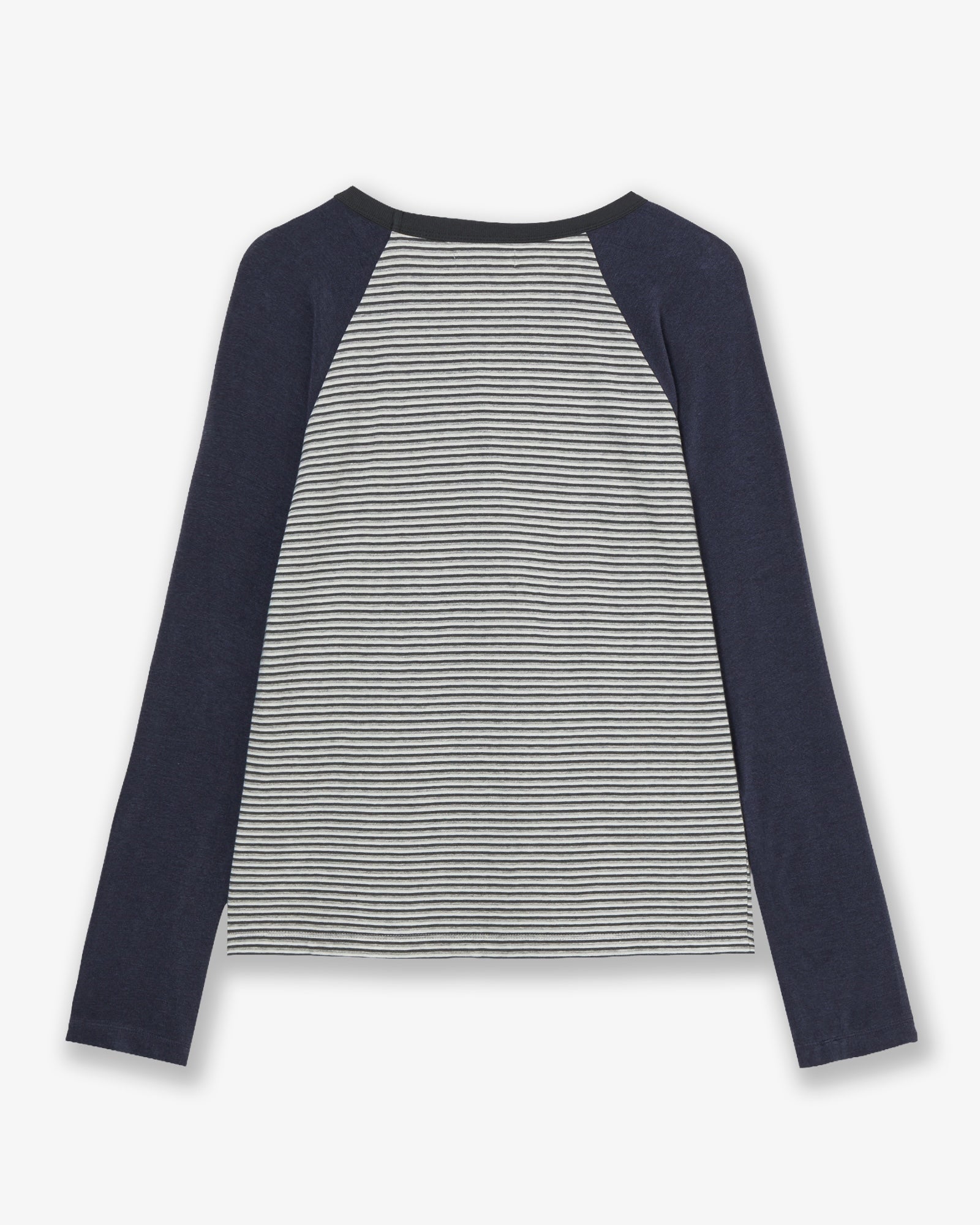 BUTTON SHIRRING POCKET TEE [CHARCOAL]
