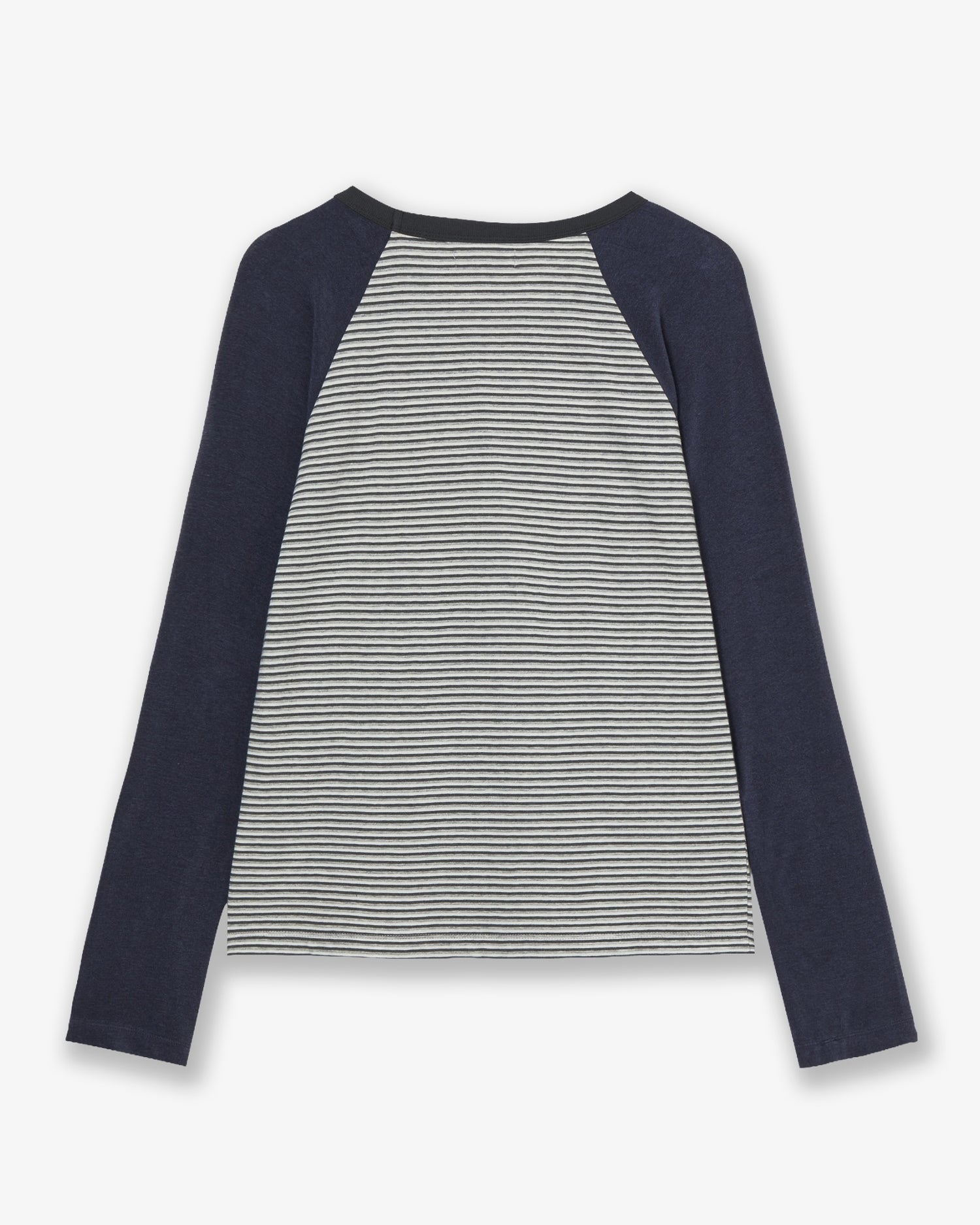 BUTTON SHIRRING POCKET TEE [CHARCOAL]