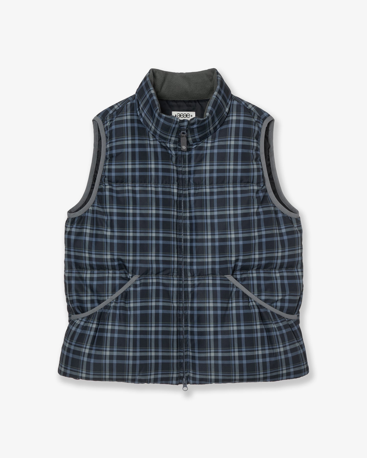 CHECK PADDED VEST [BLUE]
