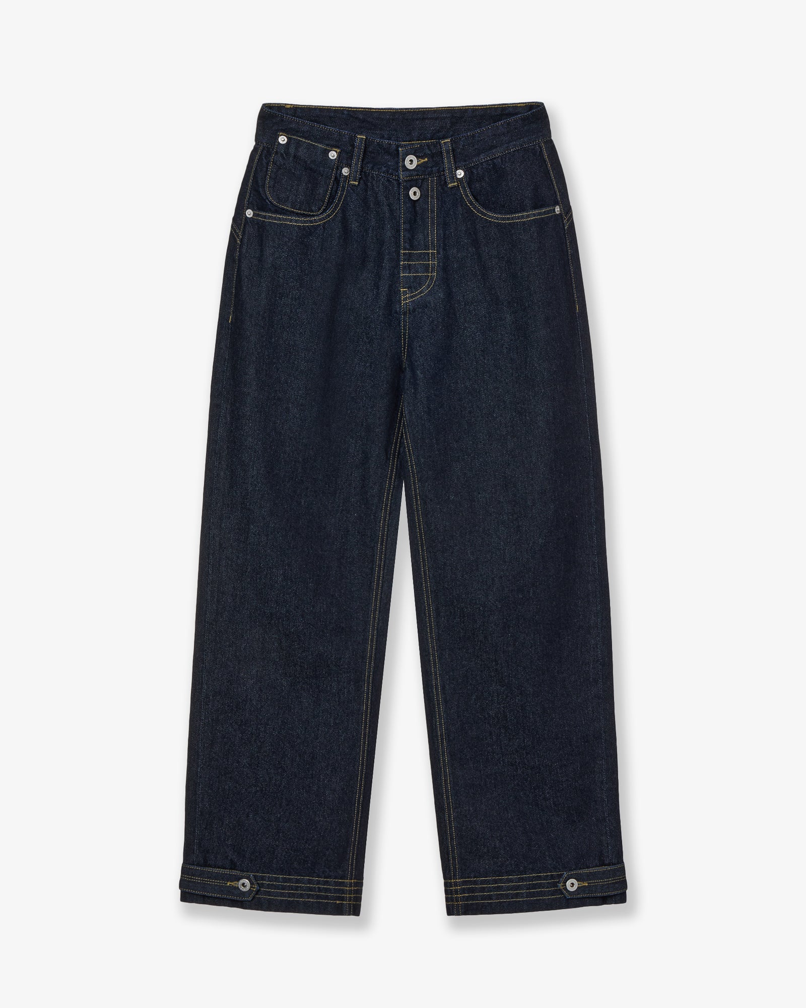 CURVE DENIM PANTS [INDIGO]