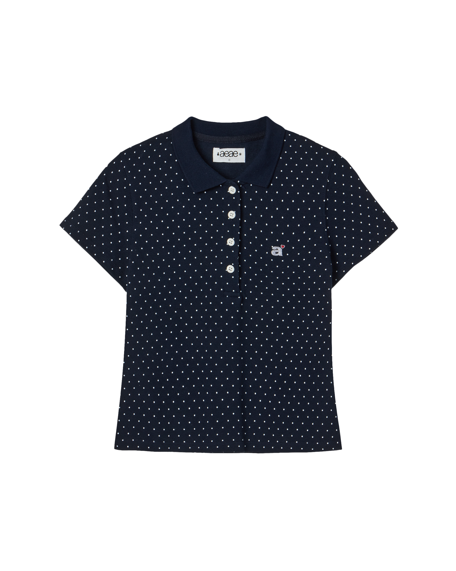 aeae DOT PK T-SHIRTS ネイビー ドット ポロシャツ 1 ☆MARDI aeae DOT PK T-SHIRTS ネイビー ドット ポロシャツ 1 ☆MARDI