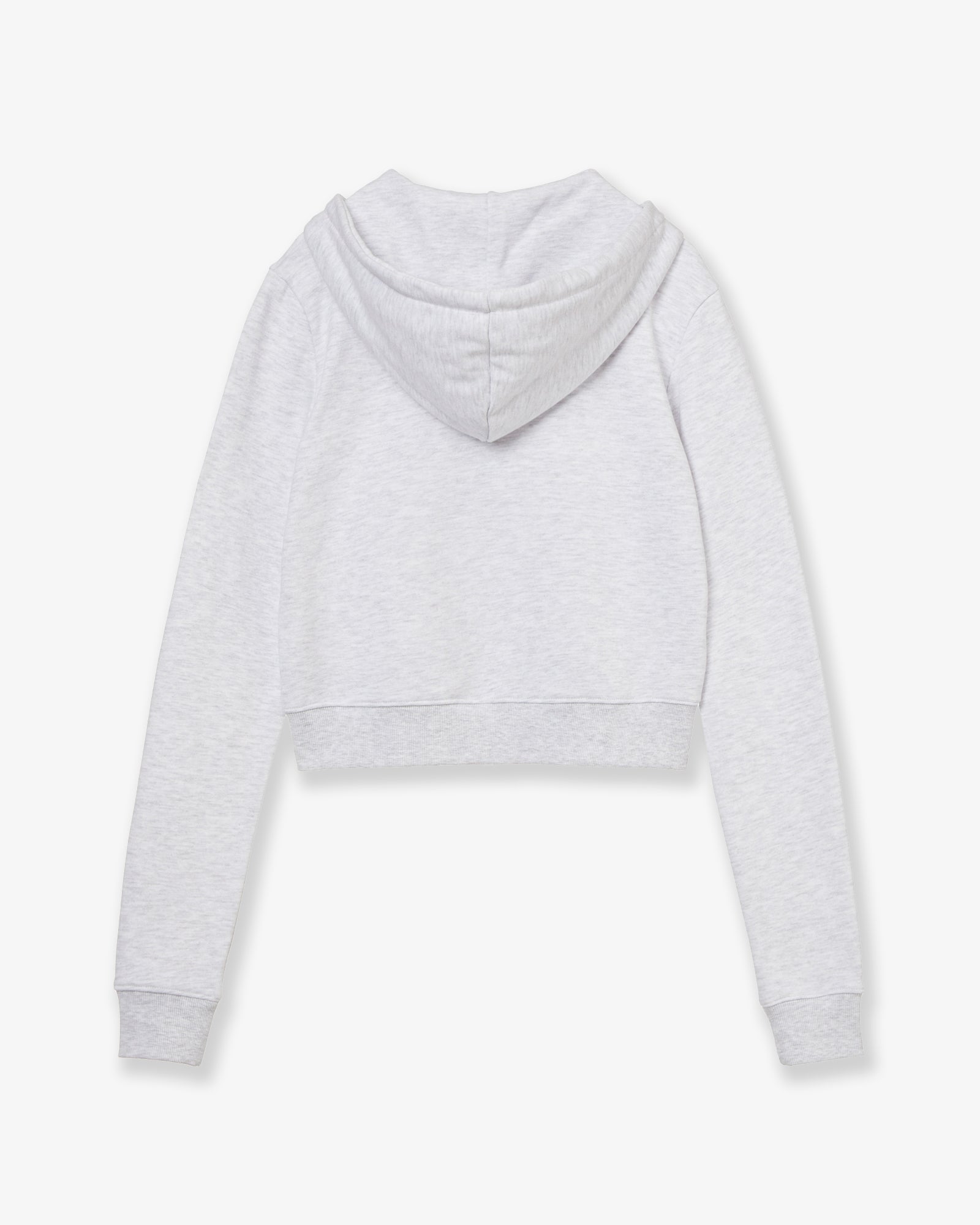 DOT SMALL LETTER CROP HOOD ZIP UP [LIGHT GREY/CAMO]