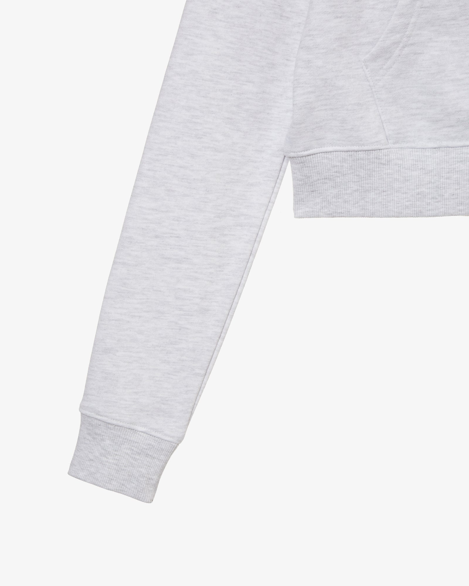 DOT SMALL LETTER CROP HOOD ZIP UP [LIGHT GREY/CAMO]