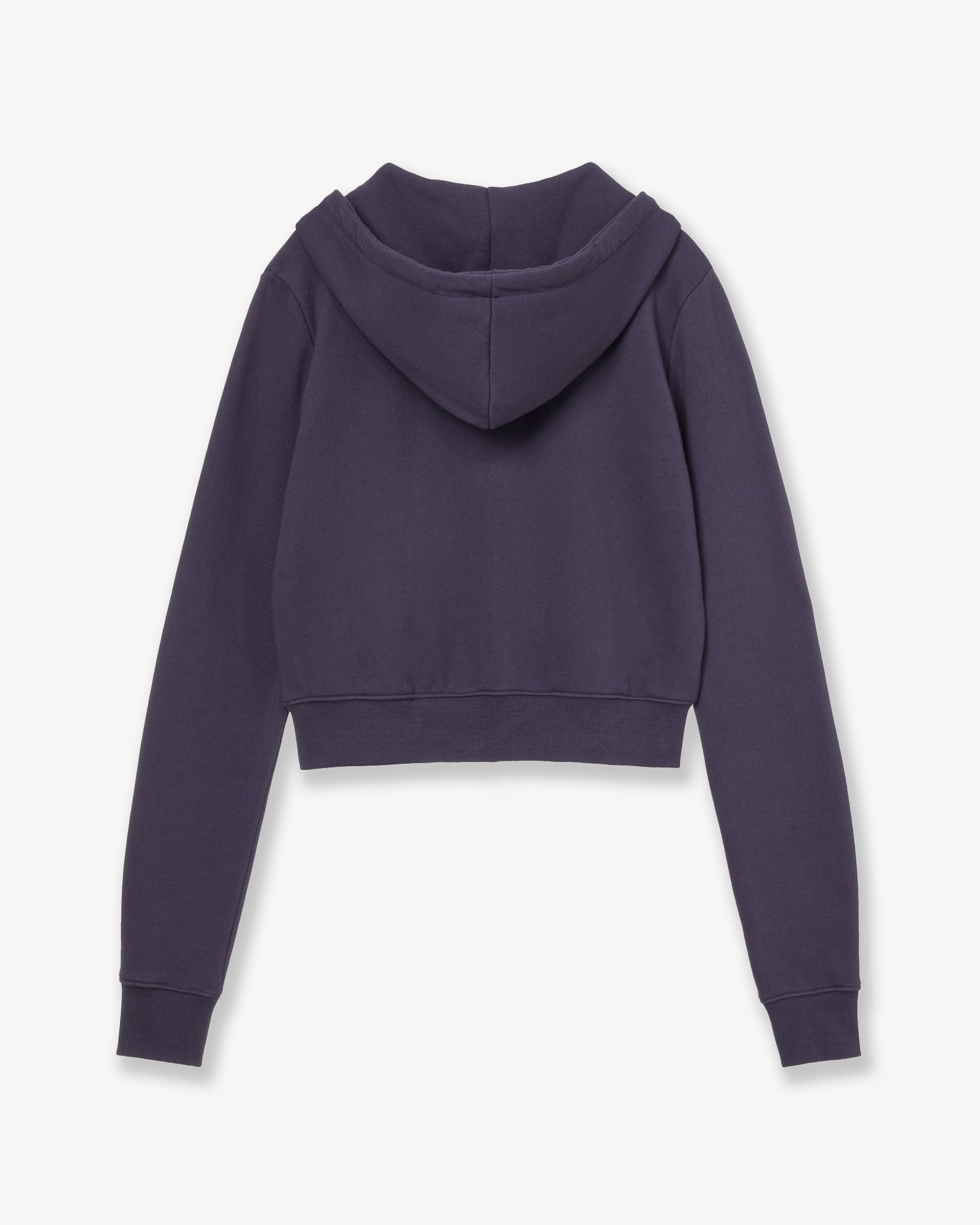 DOT SMALL LETTER CROP HOOD ZIP UP [PURPLE]