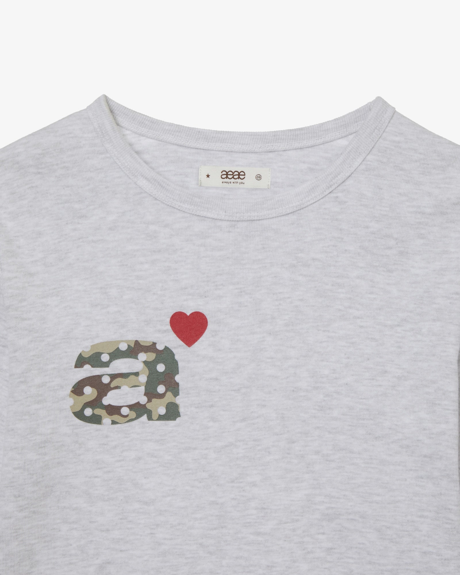 DOT SMALL LETTER L/S [LIGHT GREY/CAMO]
