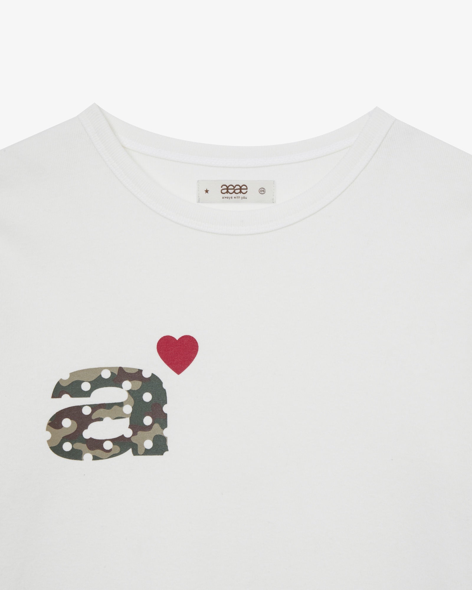 DOT SMALL LETTER L/S [WHITE/CAMO]