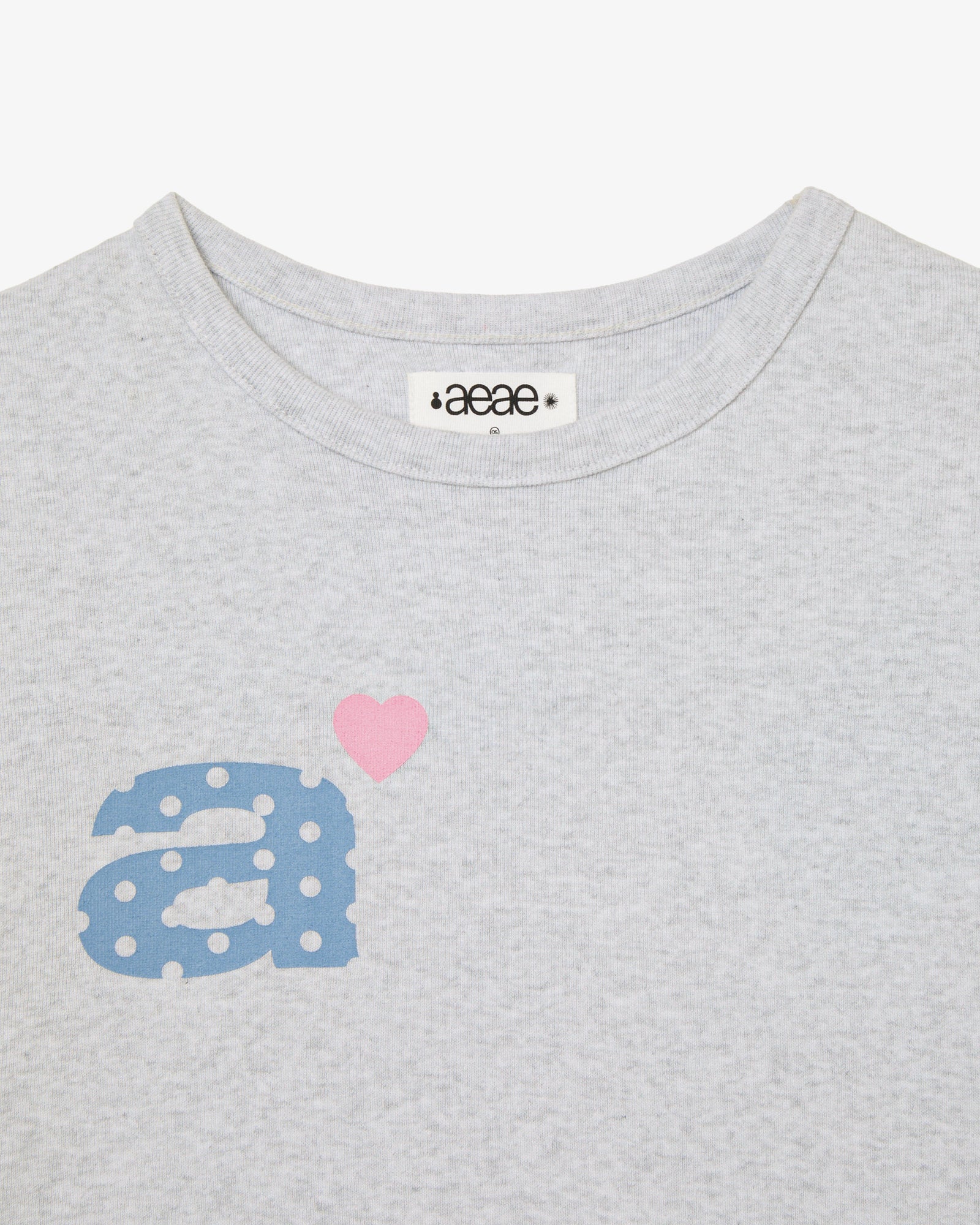 DOT SMALL LETTER TEE [LIGHT GREY]