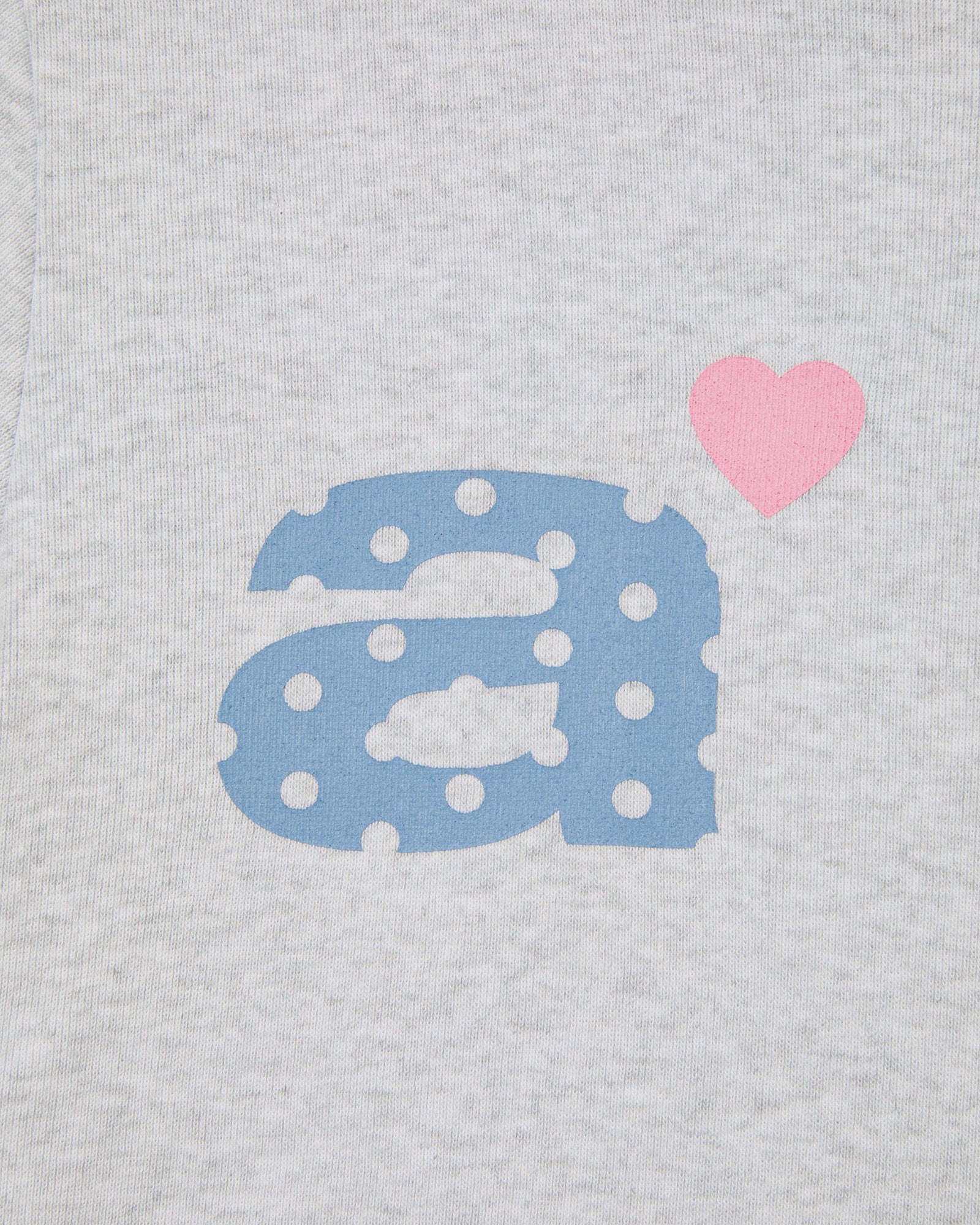 DOT SMALL LETTER TEE [LIGHT GREY]