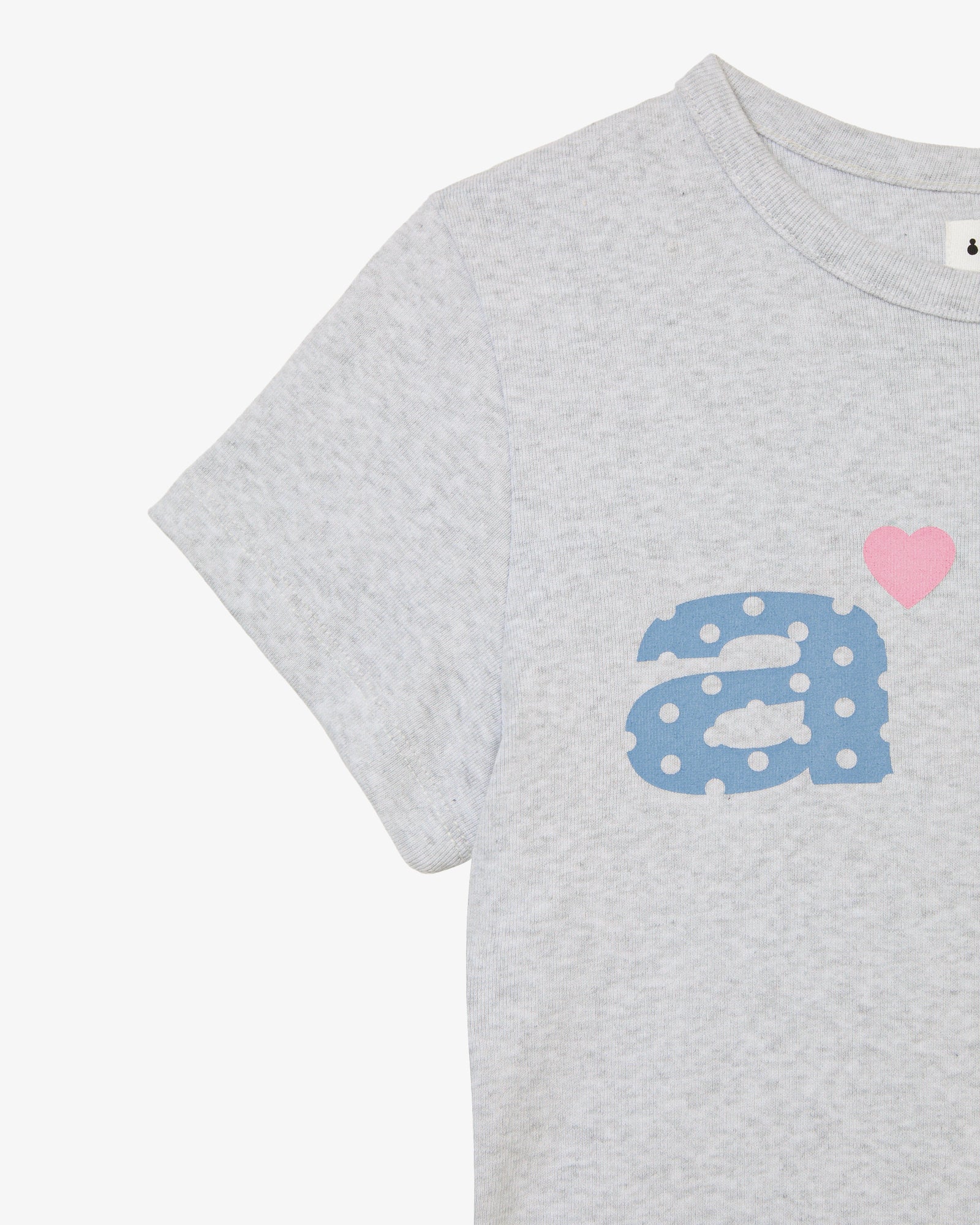 DOT SMALL LETTER TEE [LIGHT GREY]