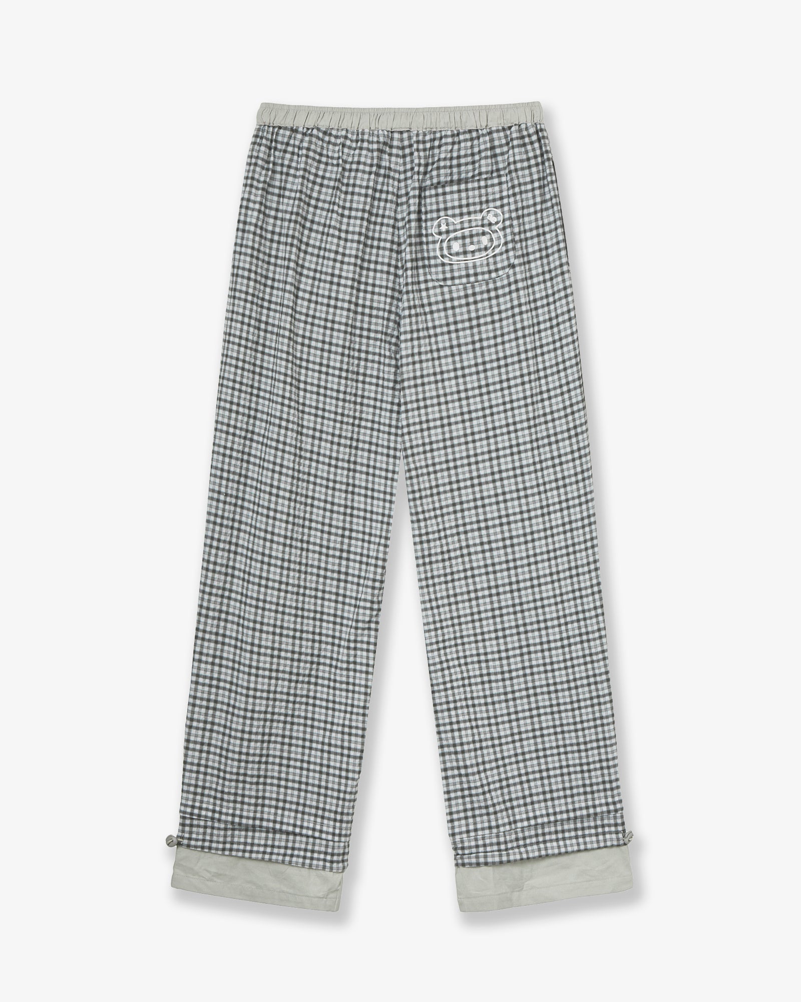 DRAWSTRING PAJAMA PANTS [GREY]