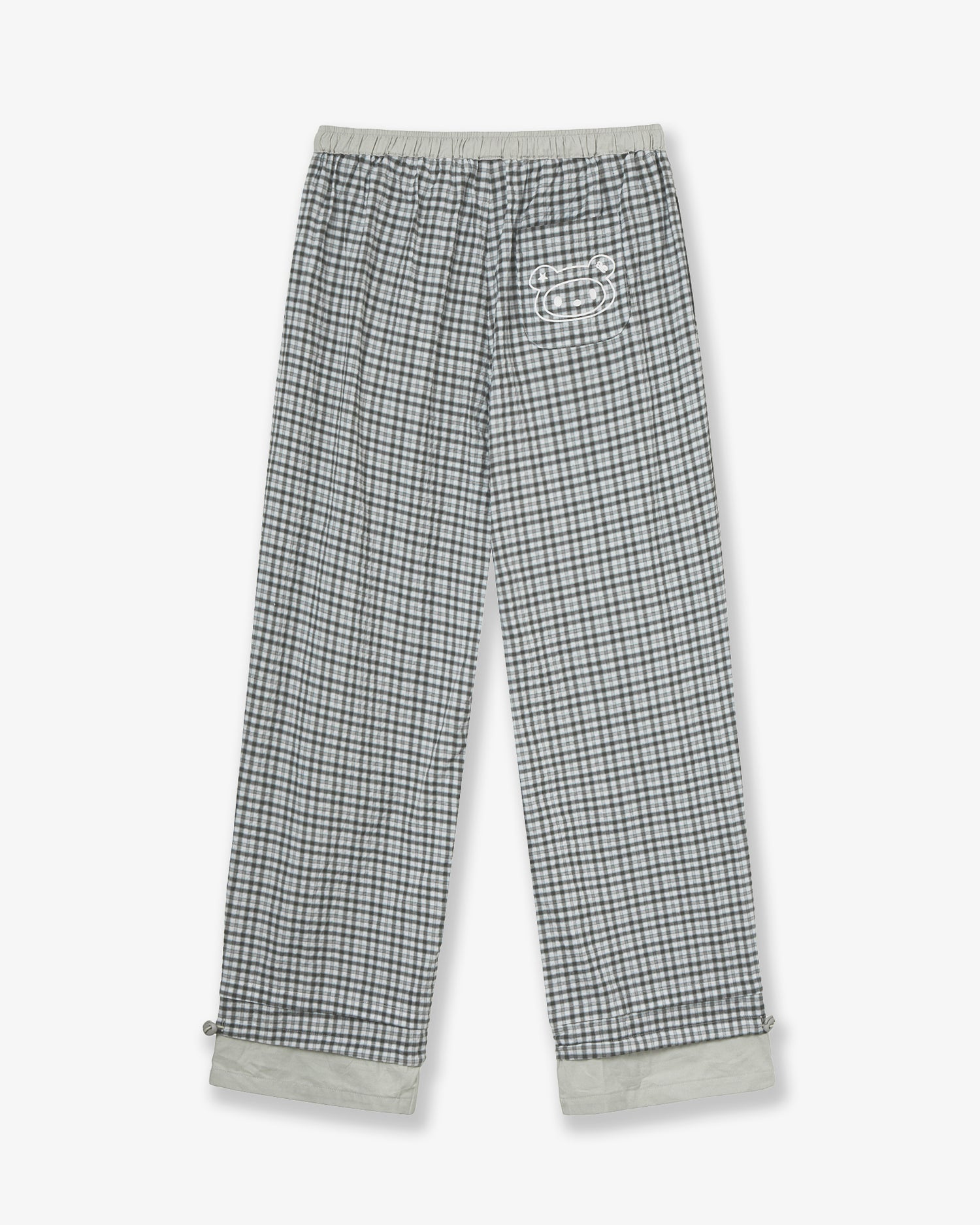 DRAWSTRING PAJAMA PANTS [GREY]