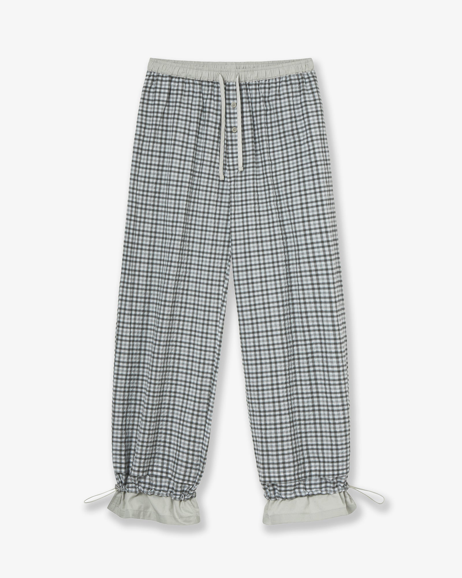 DRAWSTRING PAJAMA PANTS [GREY]