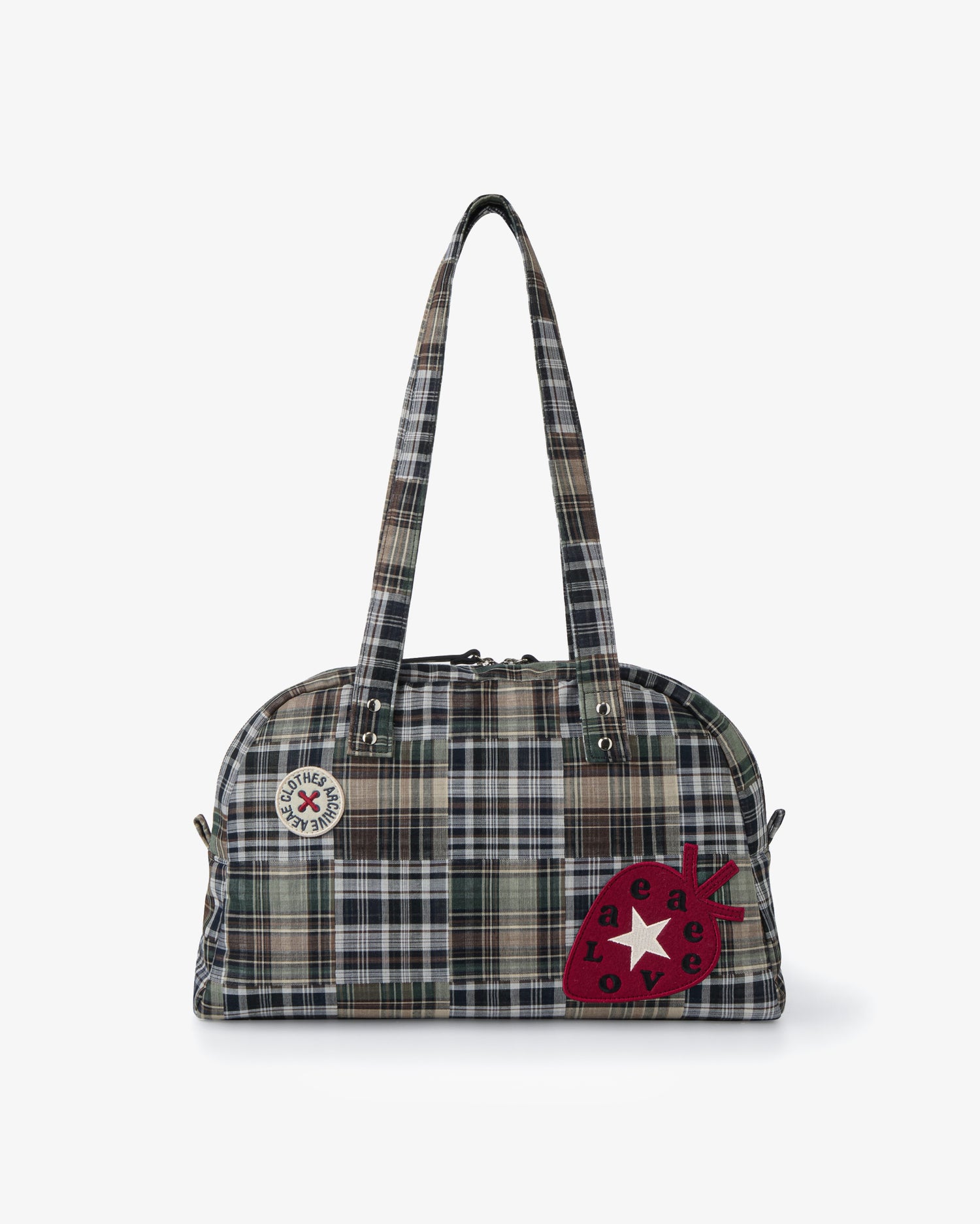 EMBROIDERY TOTE BAG [MIXED CHECK]