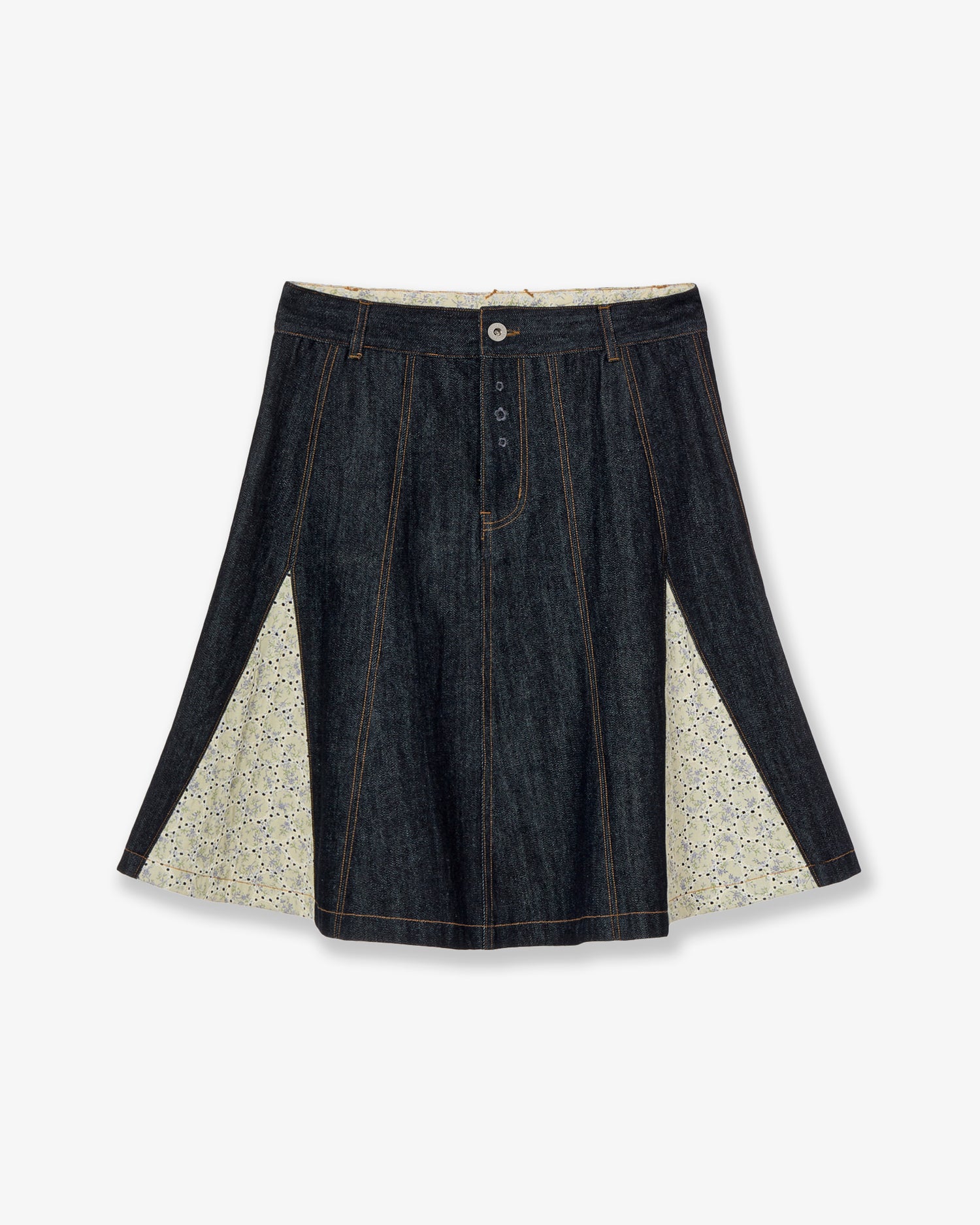 FLARE DENIM SKIRT [INDIGO]