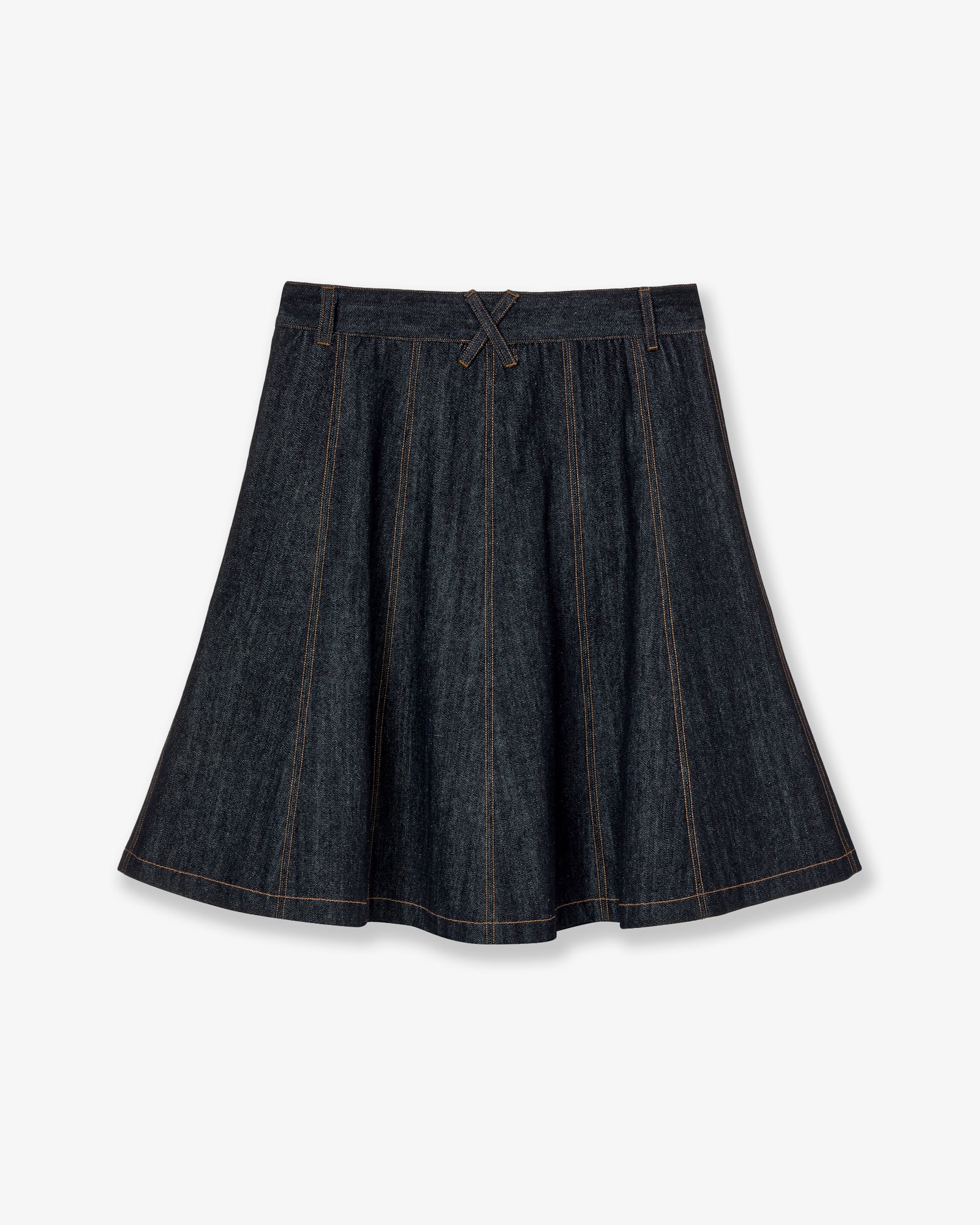 FLARE DENIM SKIRT [INDIGO]