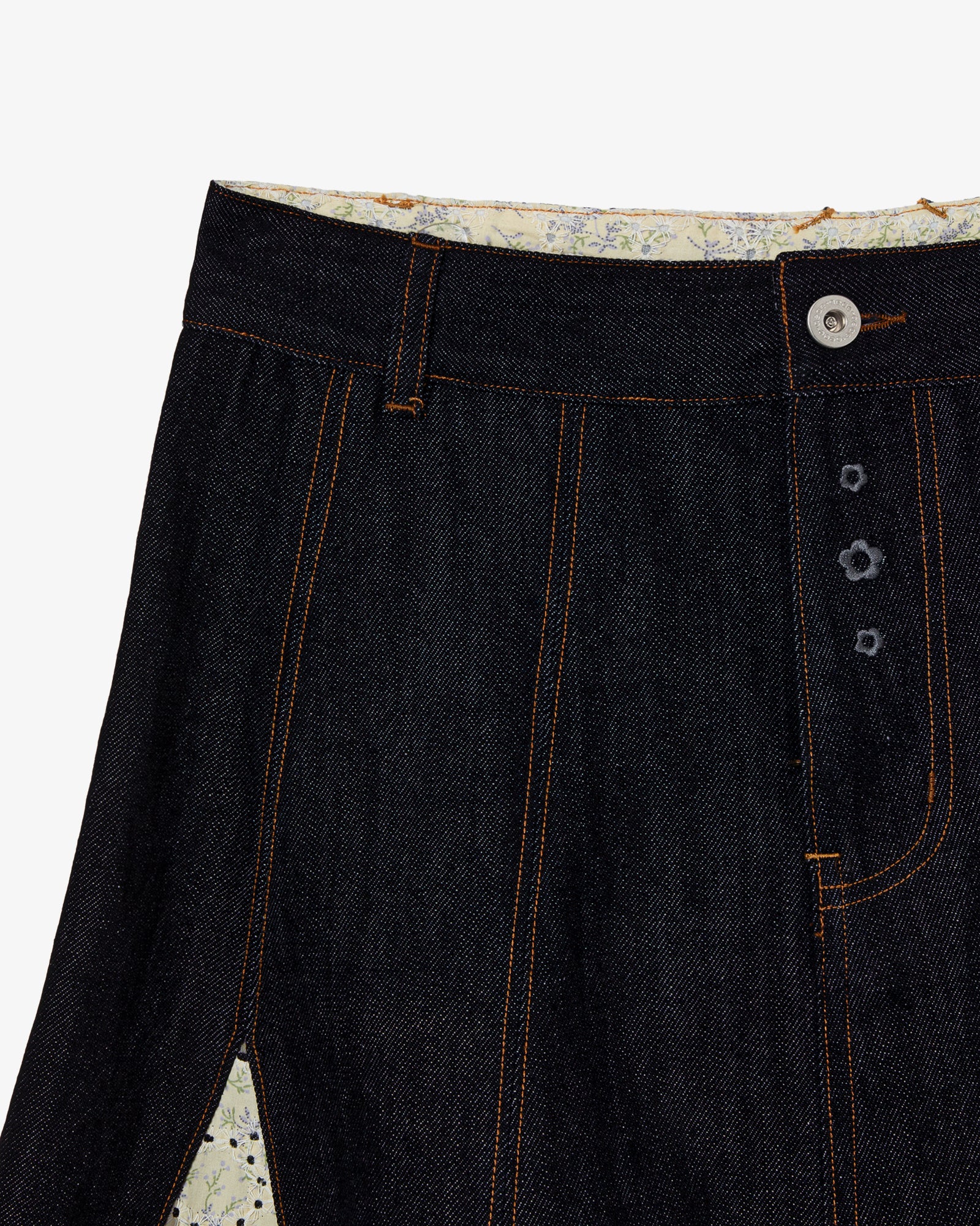 FLARE DENIM SKIRT [INDIGO]