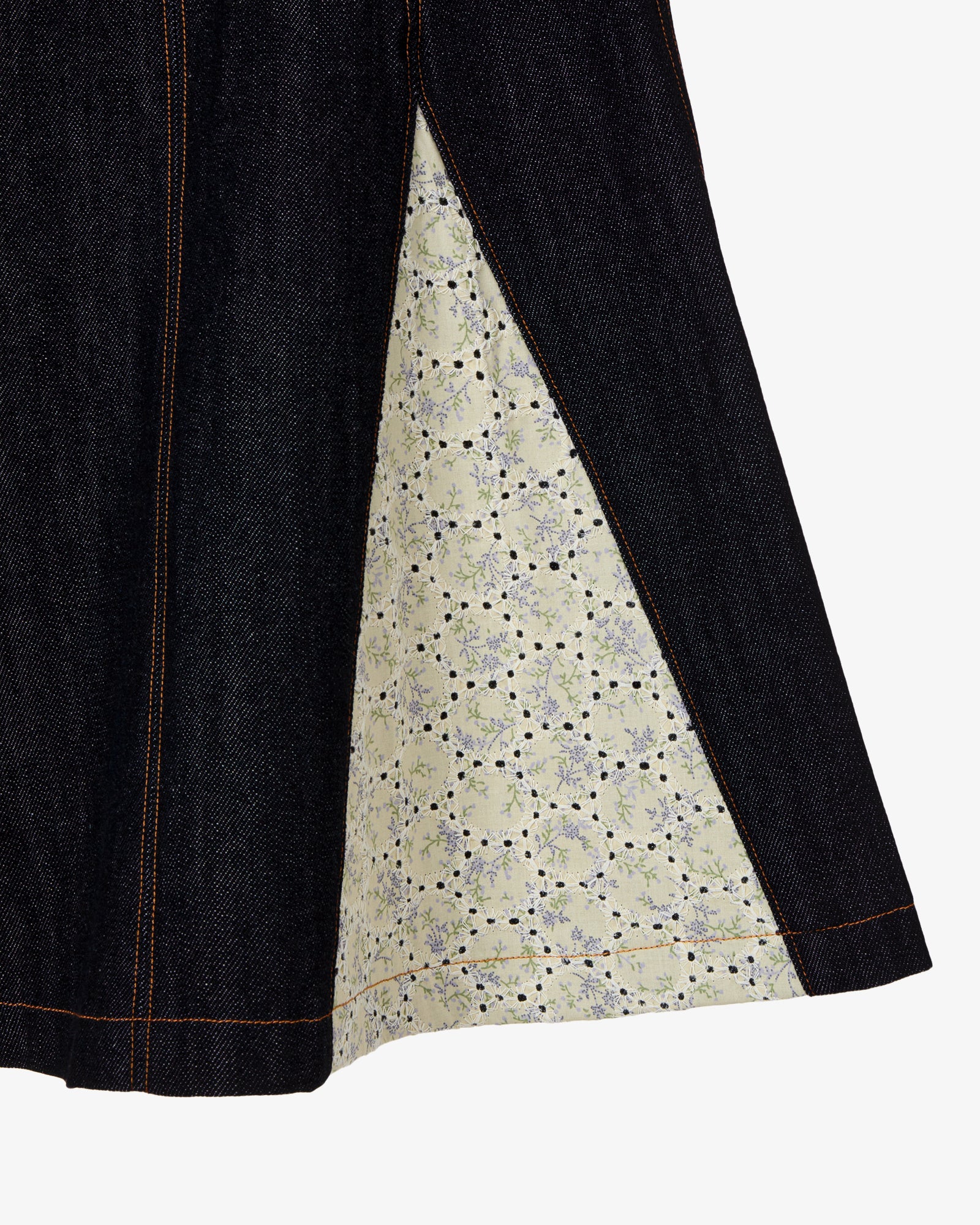 FLARE DENIM SKIRT [INDIGO]