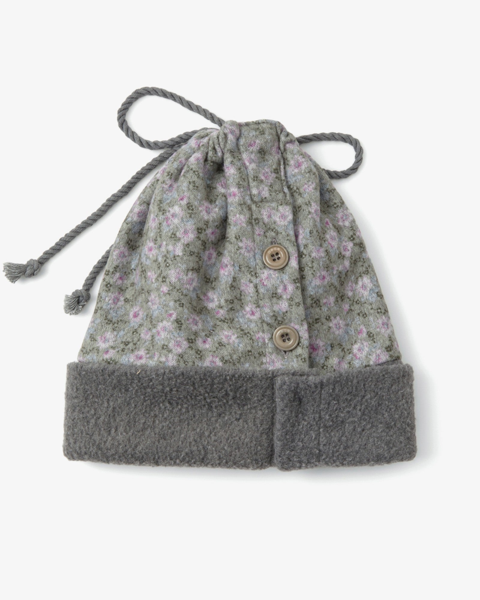 FLEECE NECK WARMER BEANIE [KHAKI]