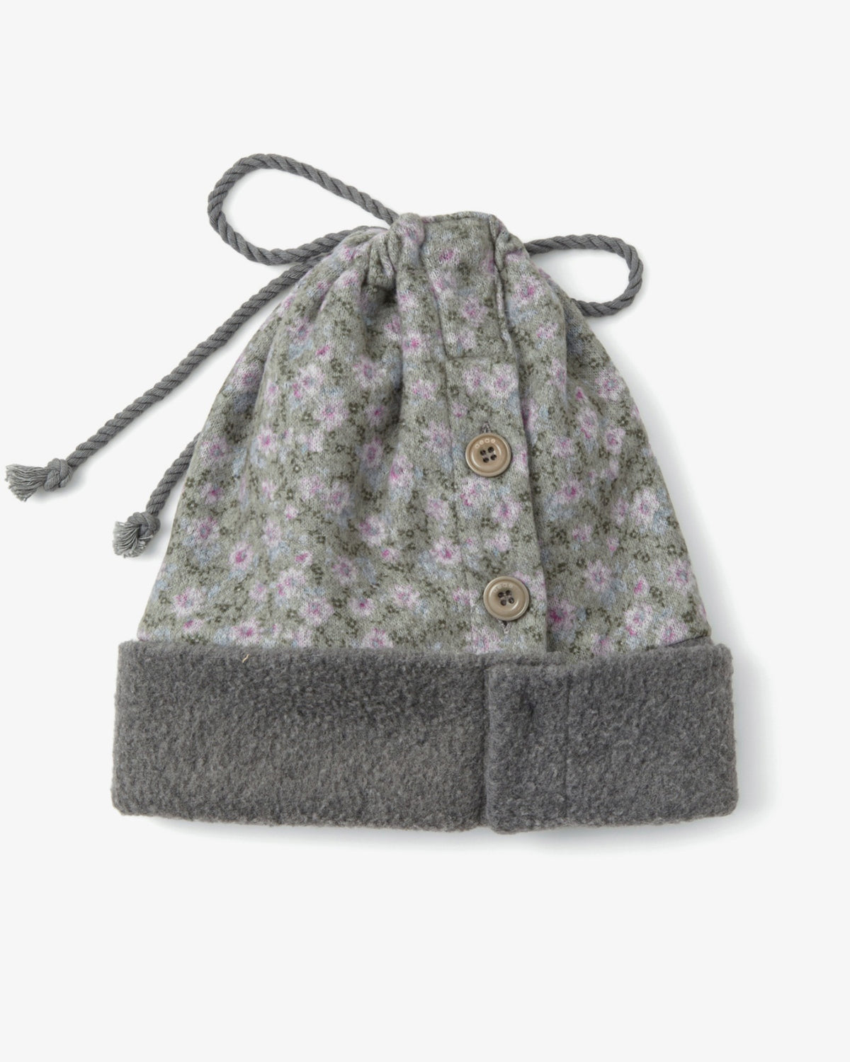 FLEECE NECK WARMER BEANIE [KHAKI]