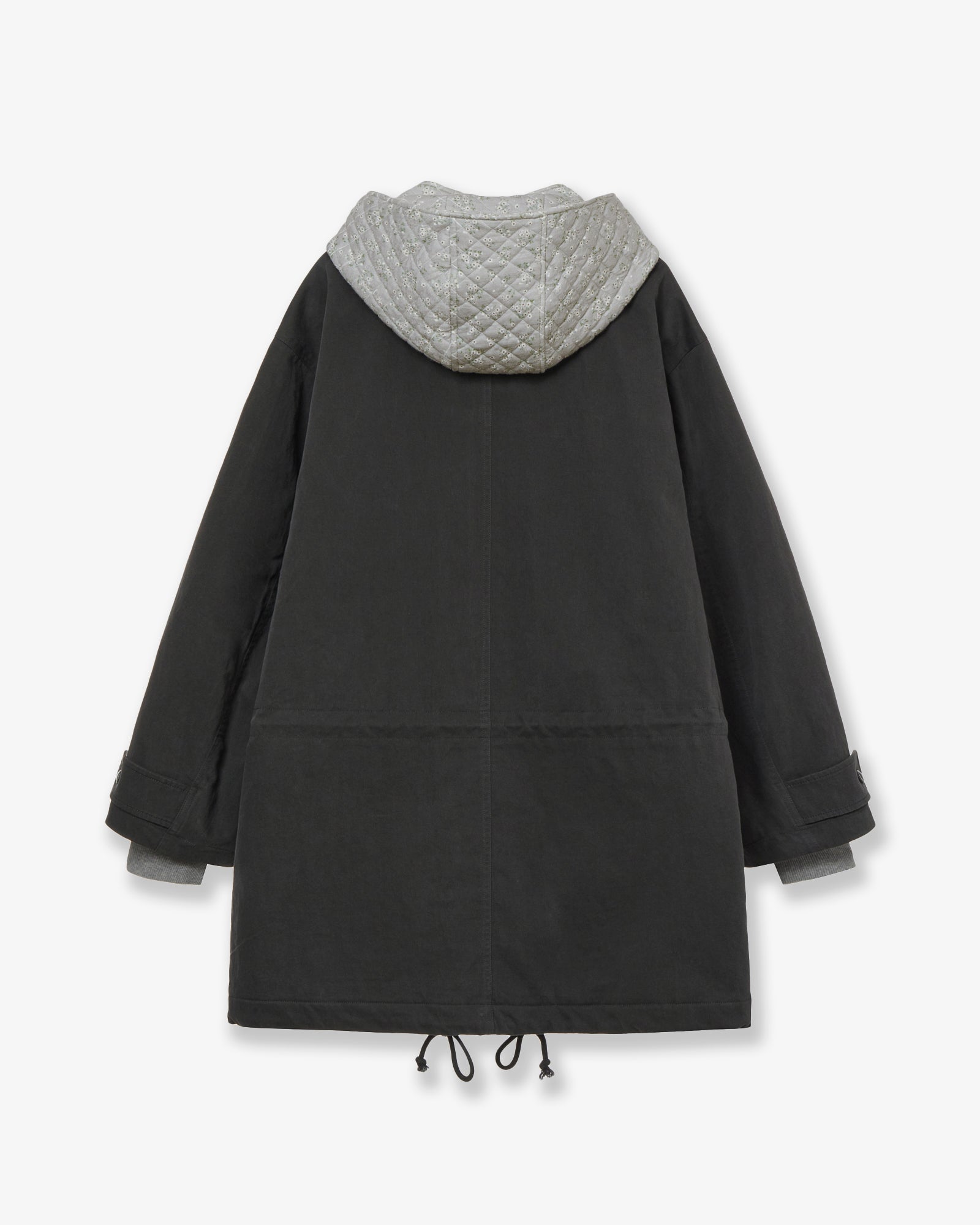 FLOWER BLOCK FIELD JACKET [CHARCOAL]