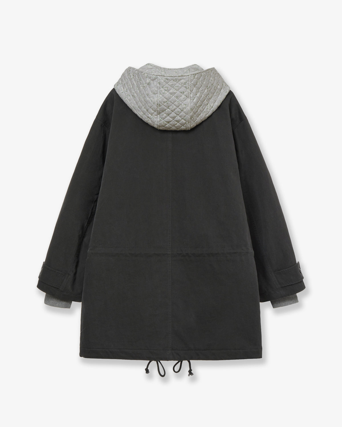FLOWER BLOCK FIELD JACKET [CHARCOAL]