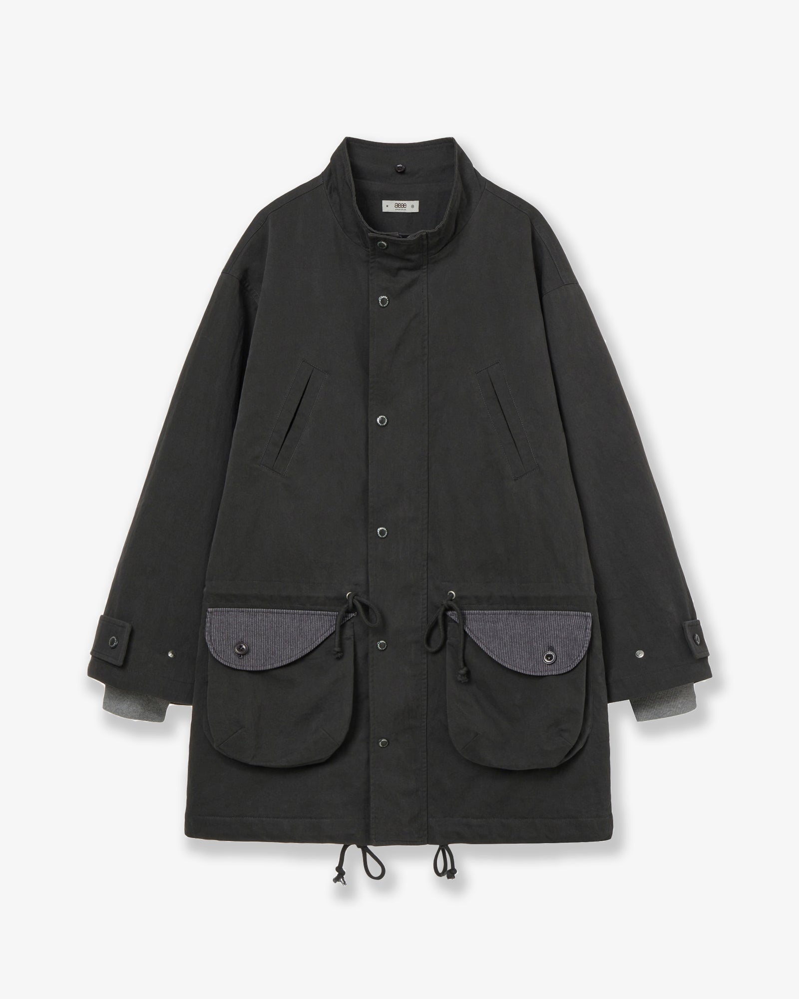 FLOWER BLOCK FIELD JACKET [CHARCOAL]