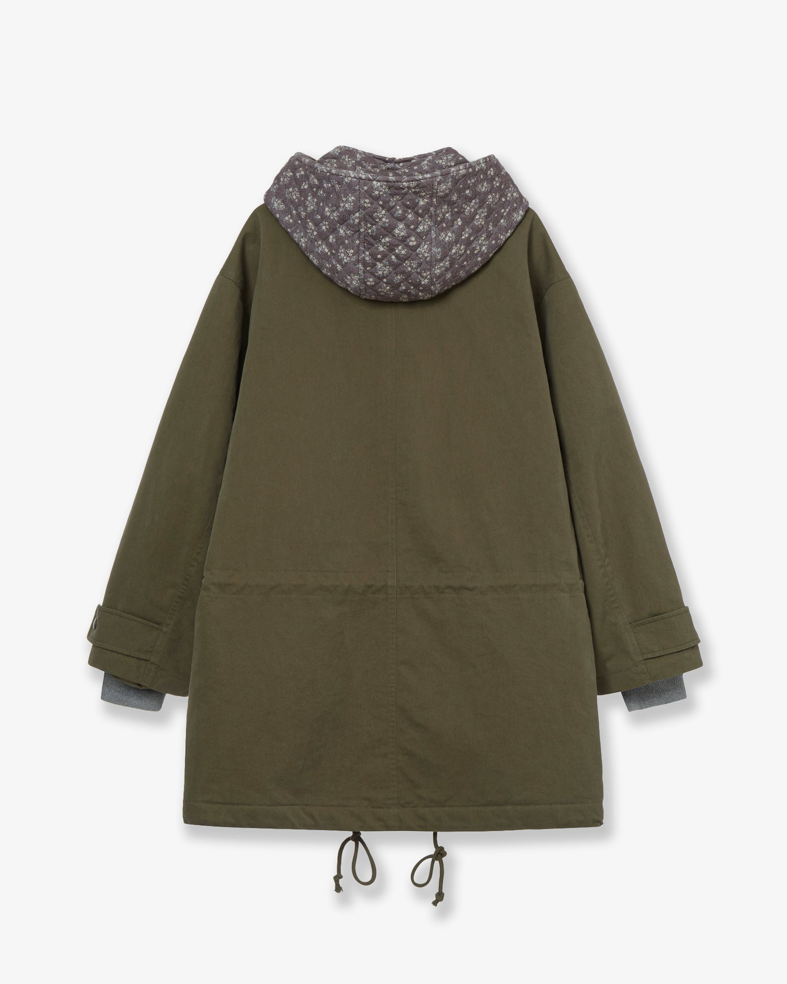 FLOWER BLOCK FIELD JACKET [OLIVE]