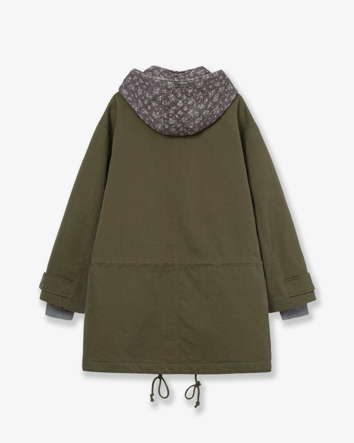 FLOWER BLOCK FIELD JACKET [OLIVE]