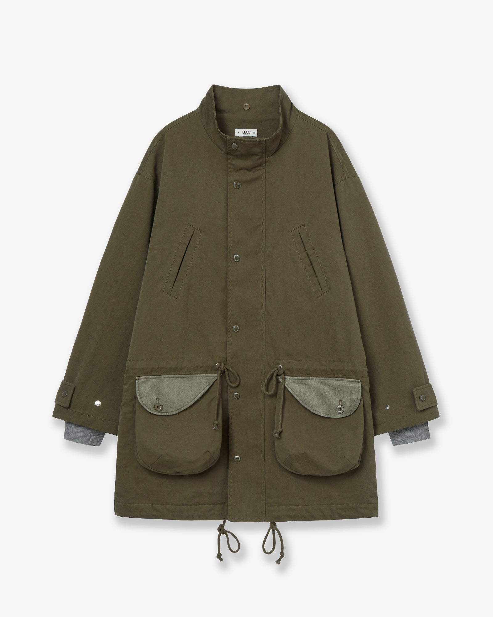FLOWER BLOCK FIELD JACKET [OLIVE]