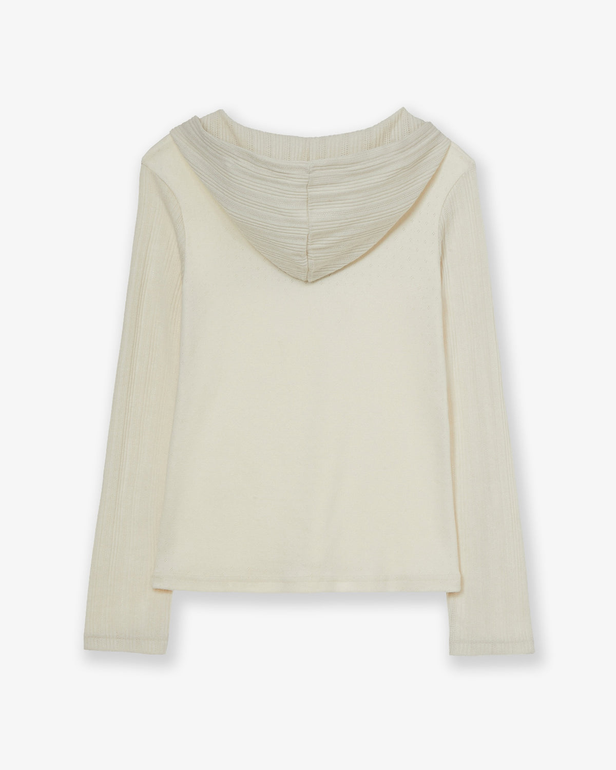 FLOWER BLOCK HOODIE [IVORY]