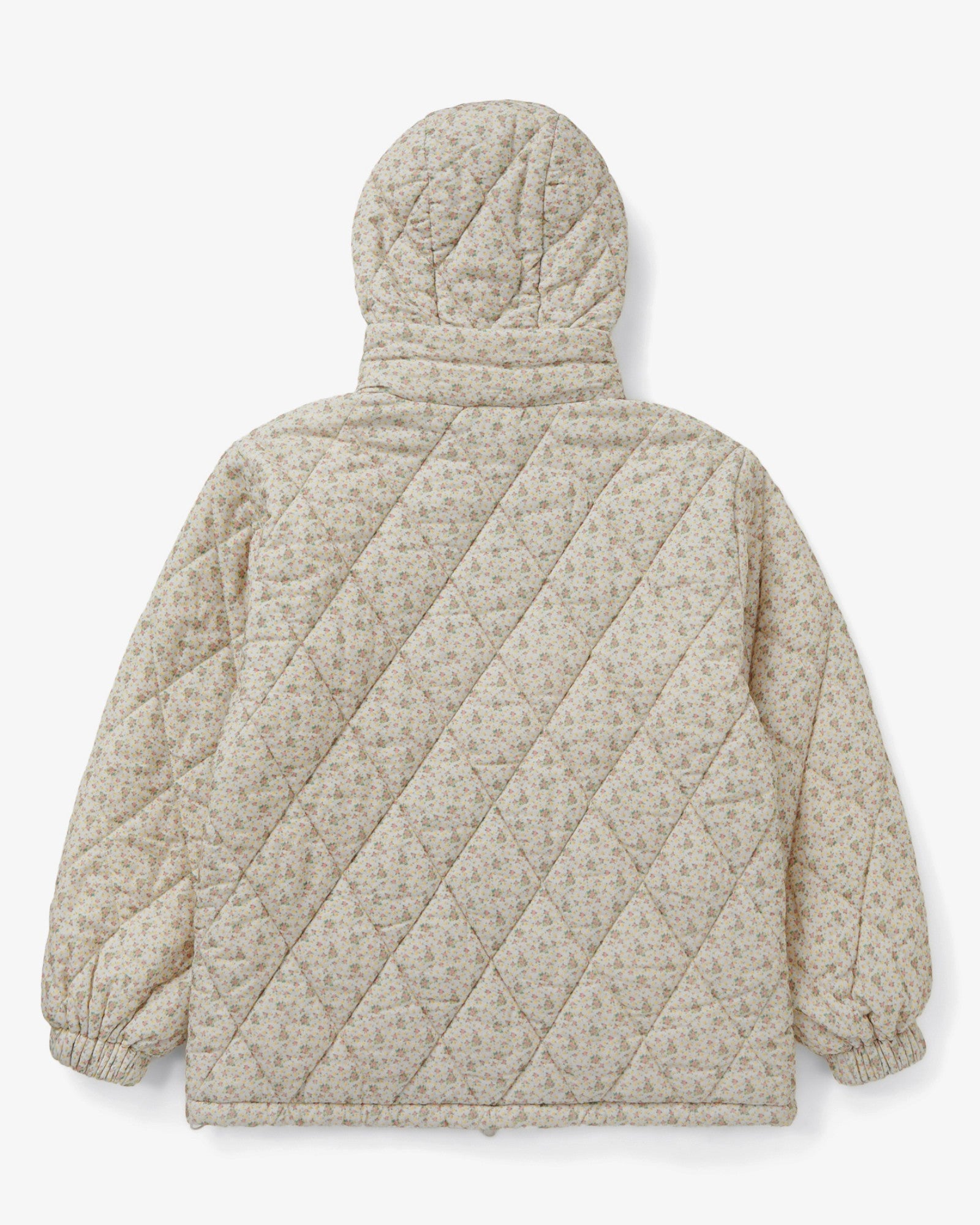 FLOWER QUILTED JACKET [LIGHT GREY]