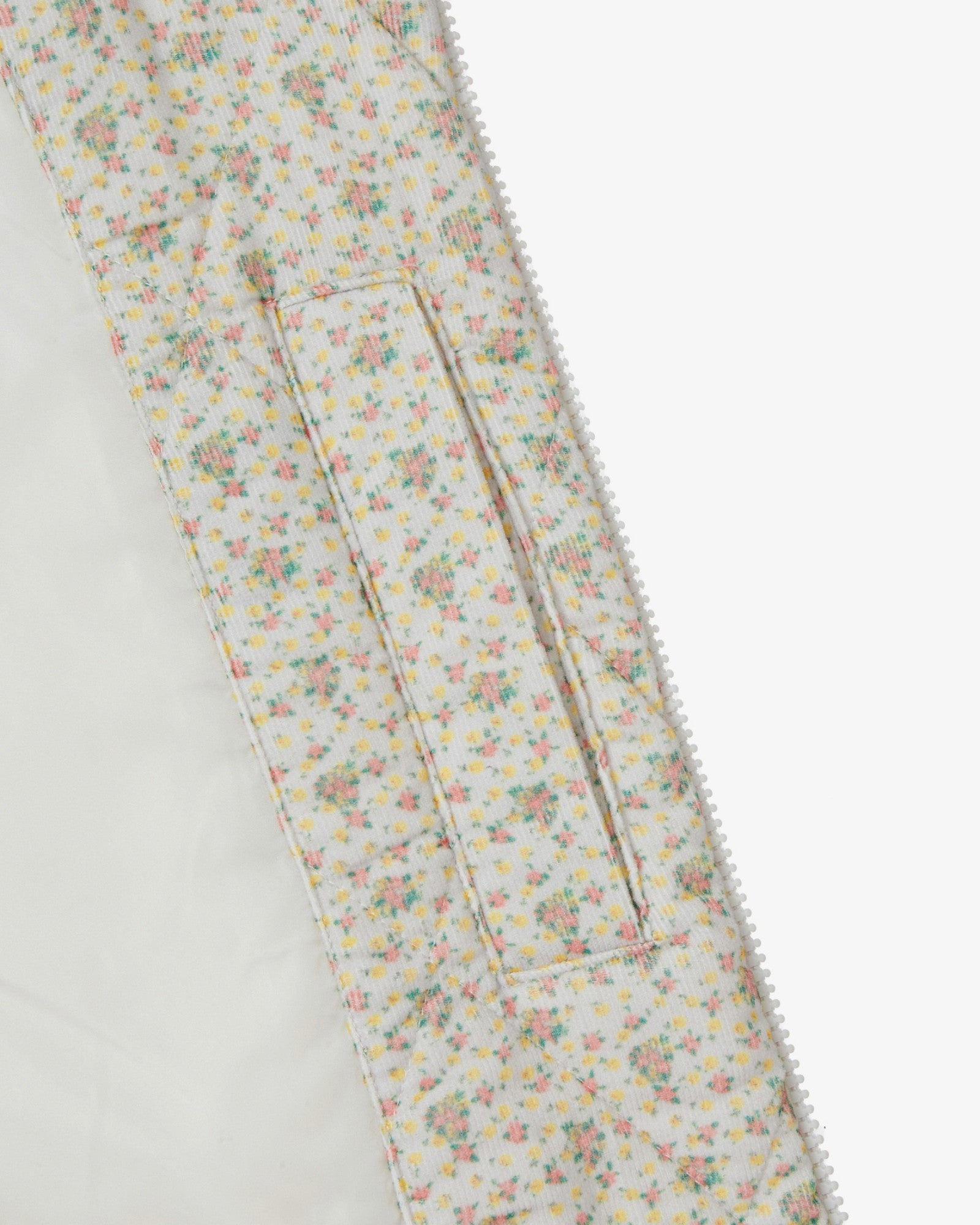 FLOWER QUILTED JACKET [LIGHT GREY]