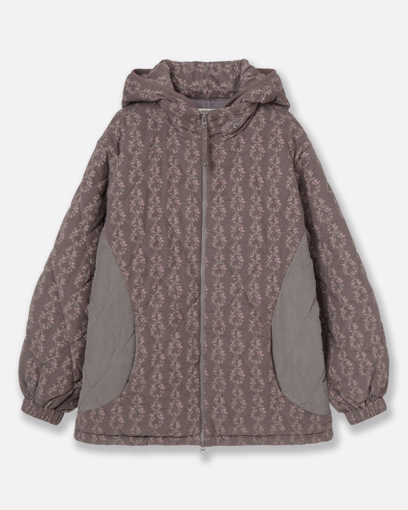 FLOWER QUILTED JACKET [PURPLE]