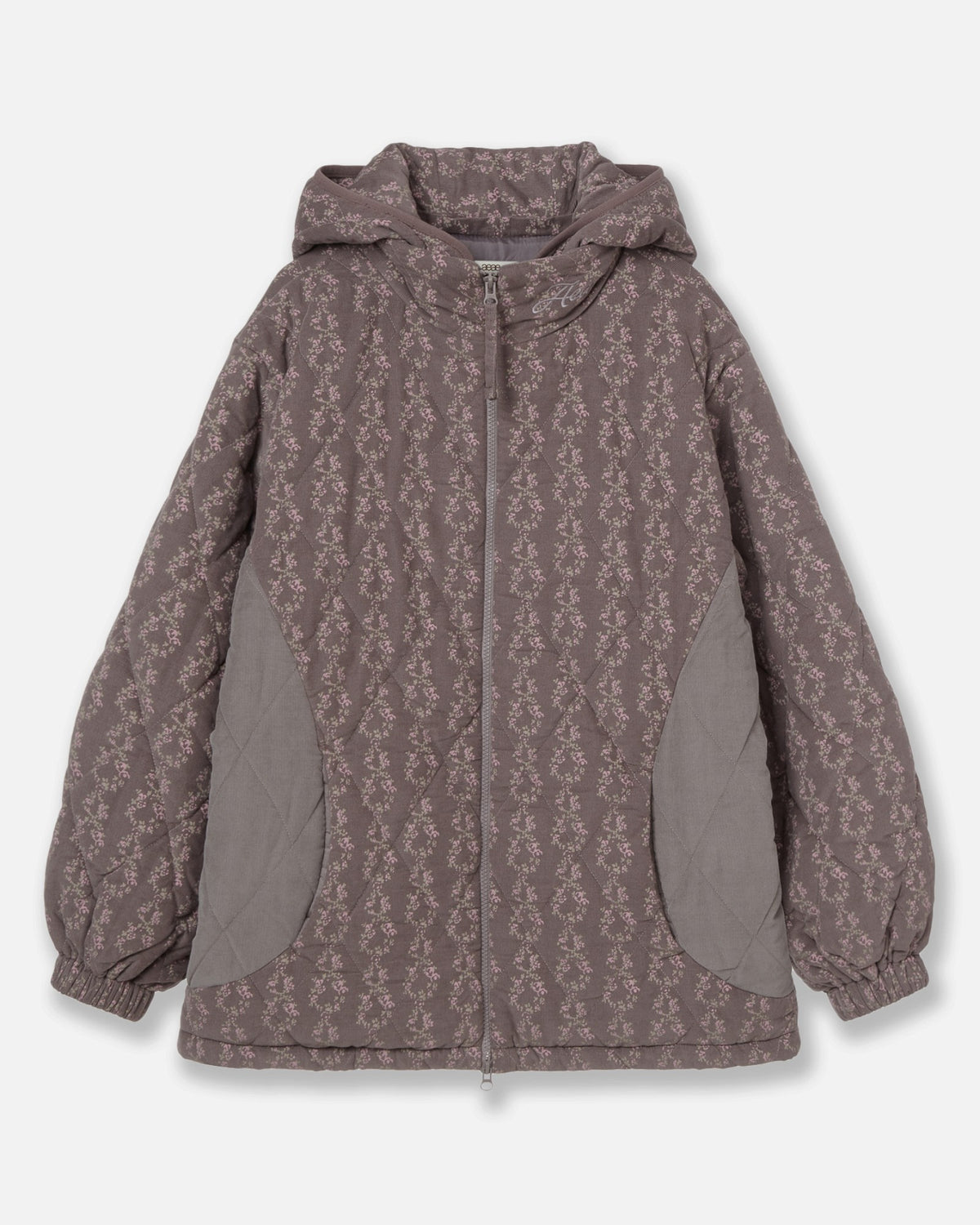 FLOWER QUILTED JACKET [PURPLE]