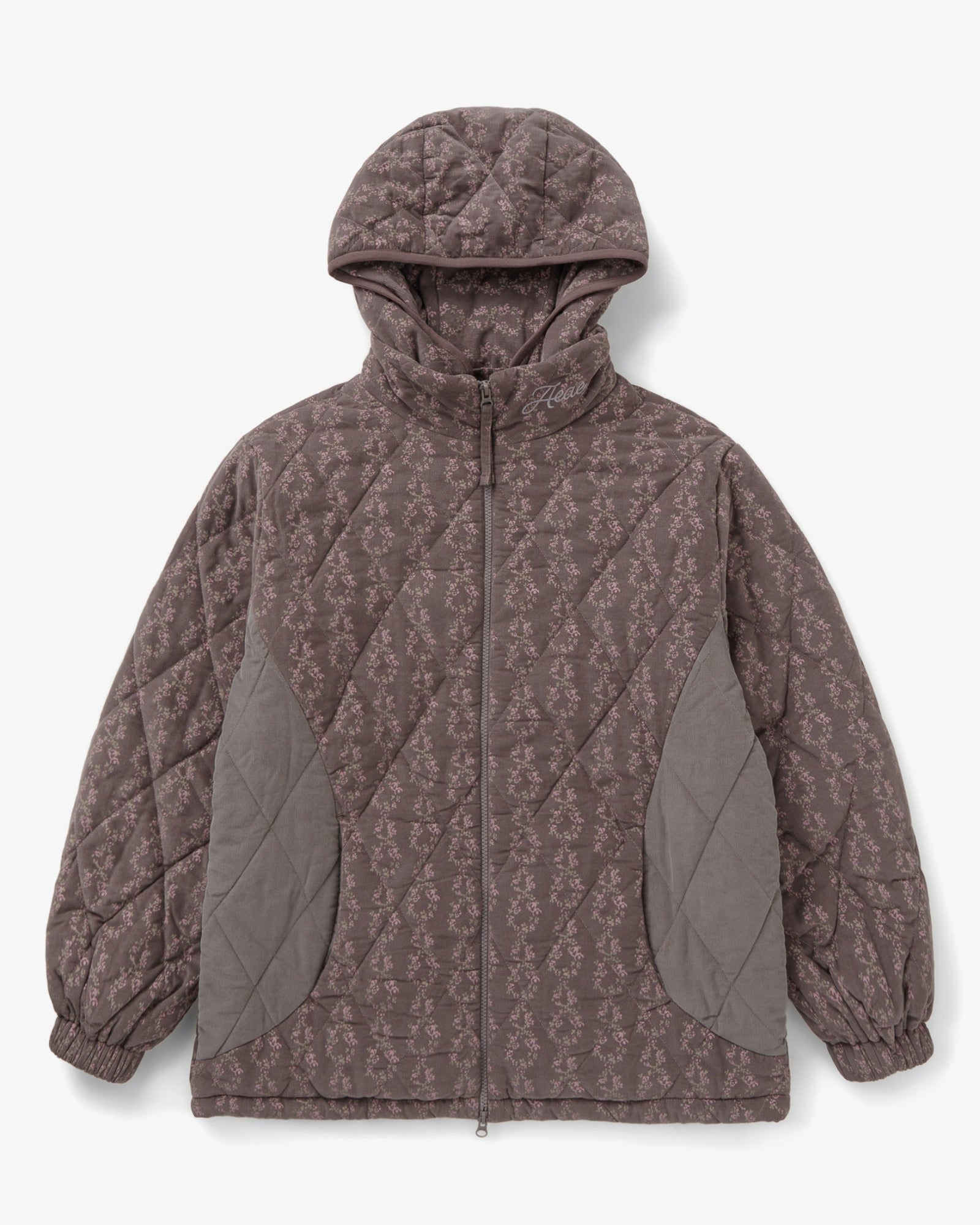 FLOWER QUILTED JACKET [PURPLE]