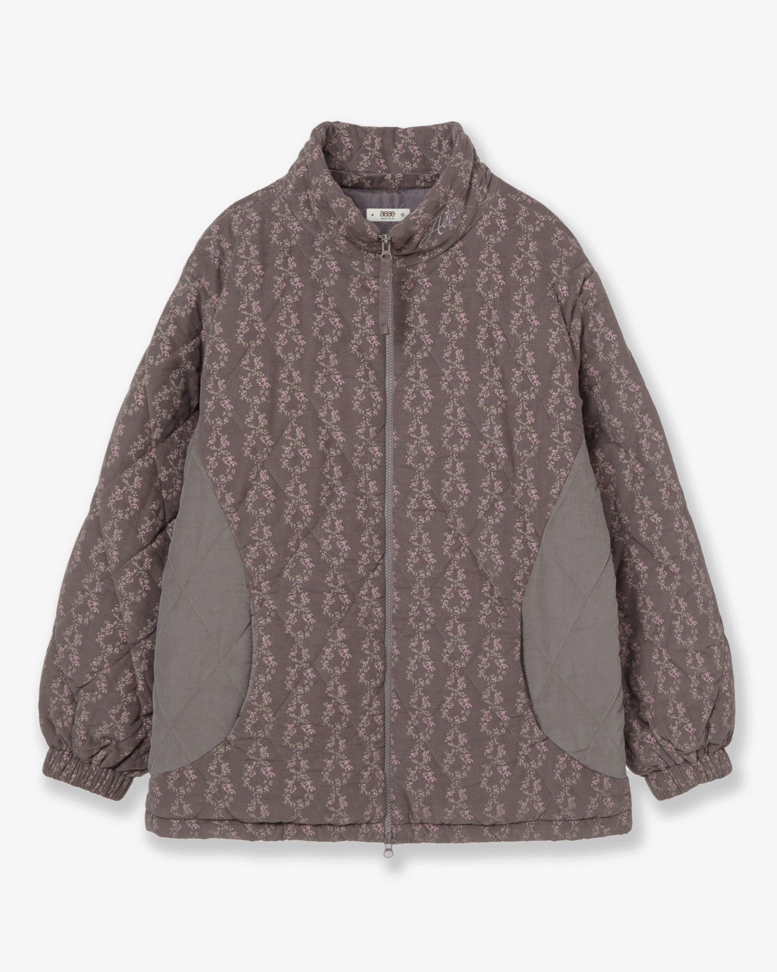 FLOWER QUILTED JACKET [PURPLE]