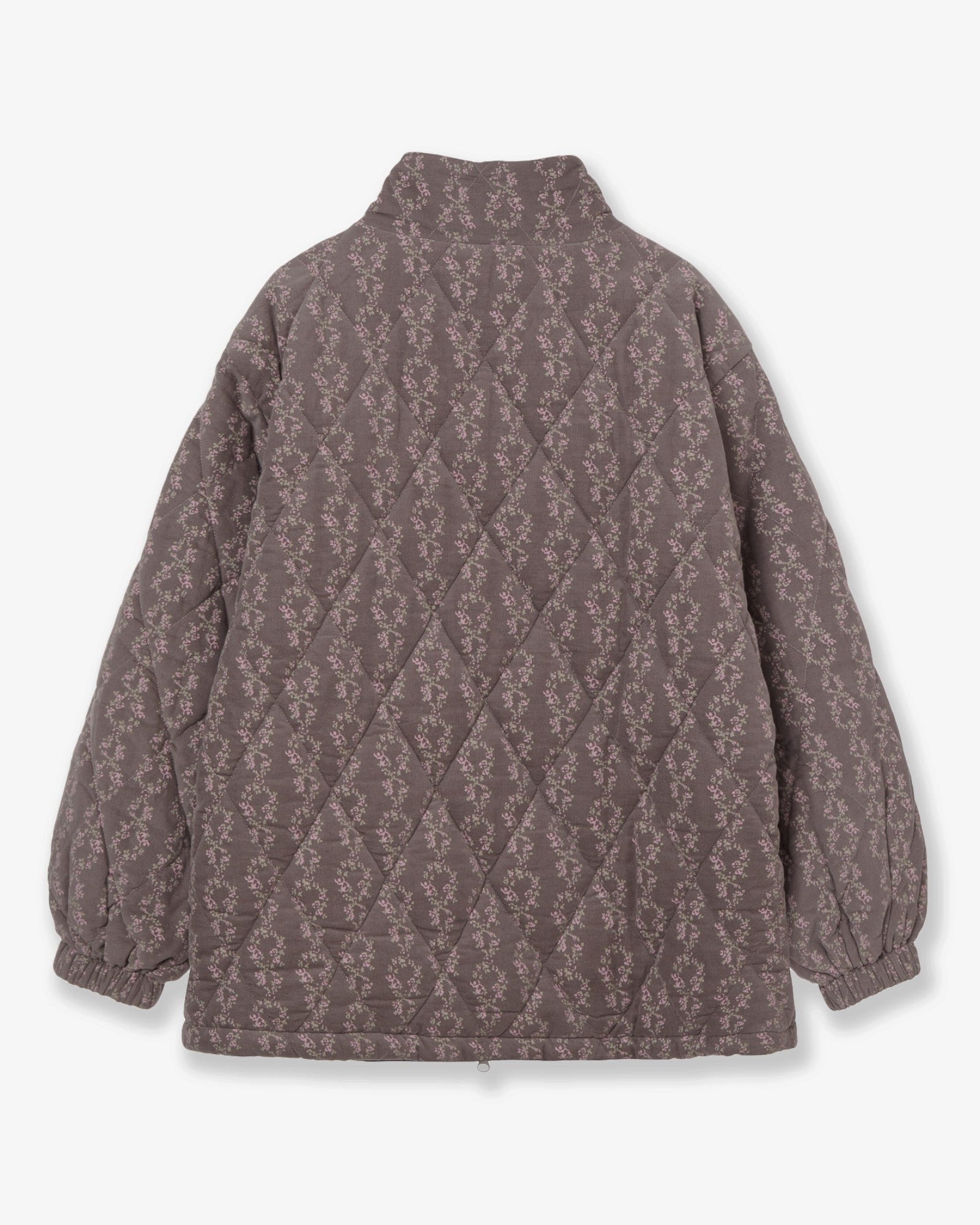 FLOWER QUILTED JACKET [PURPLE]