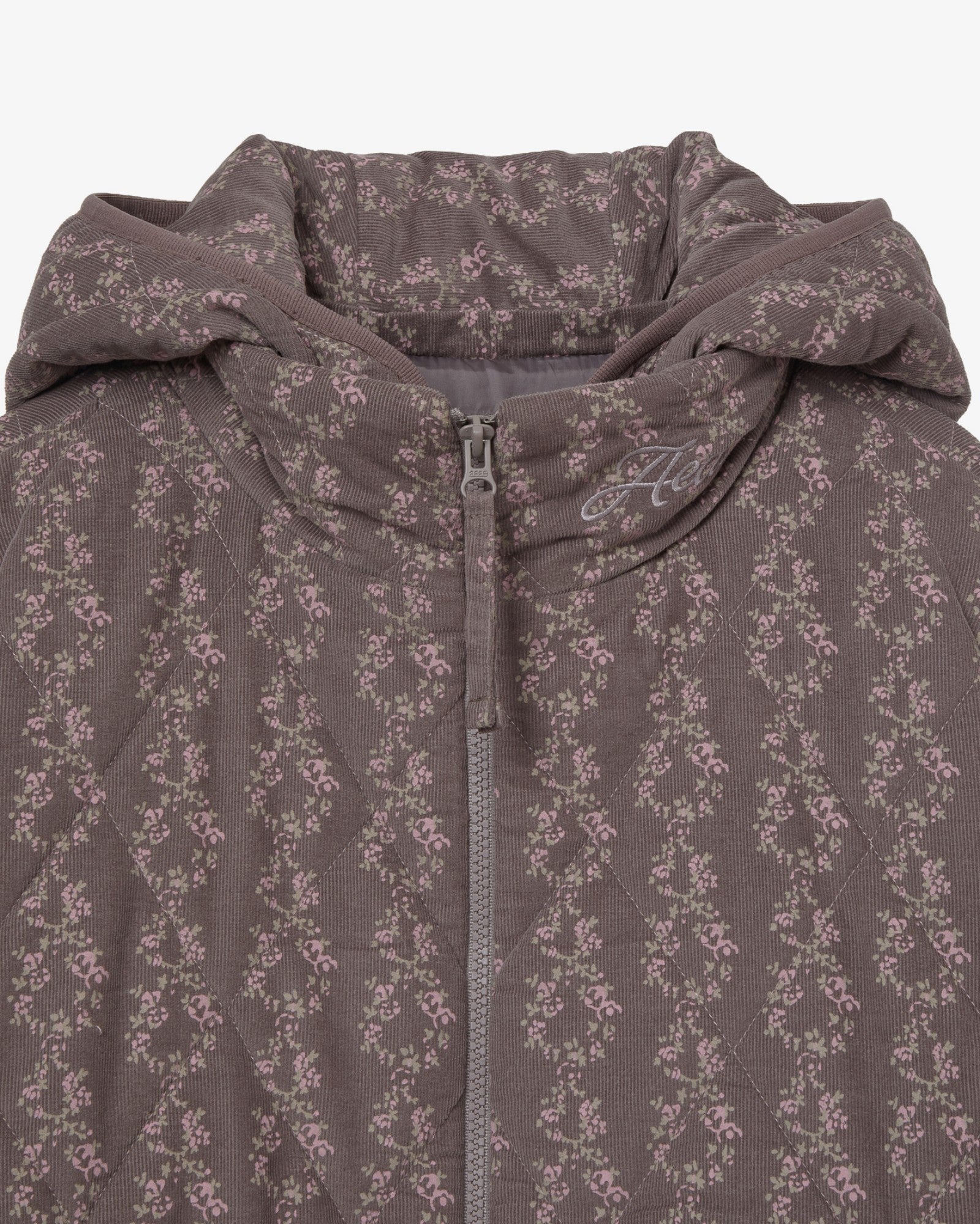 FLOWER QUILTED JACKET [PURPLE]