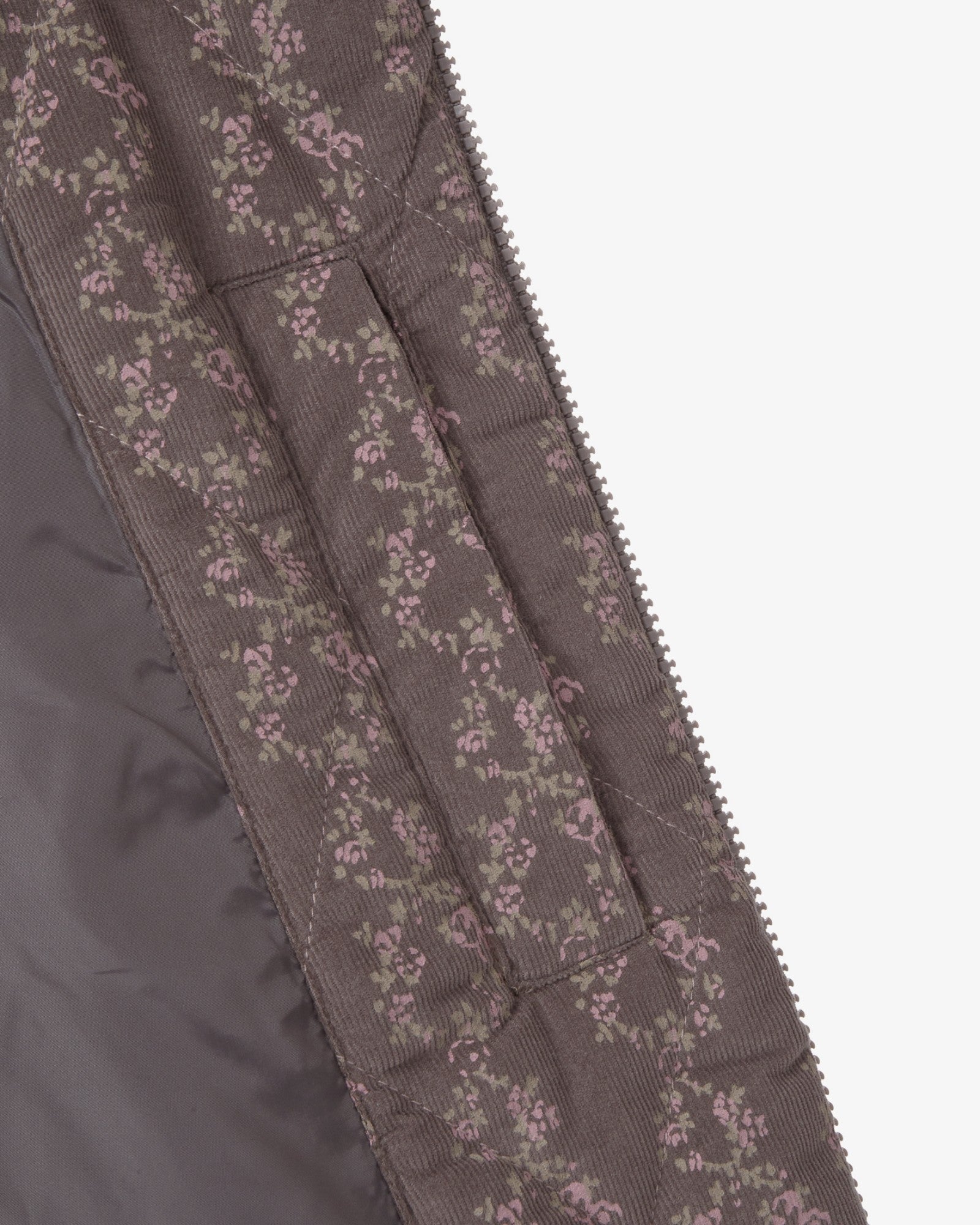 FLOWER QUILTED JACKET [PURPLE]