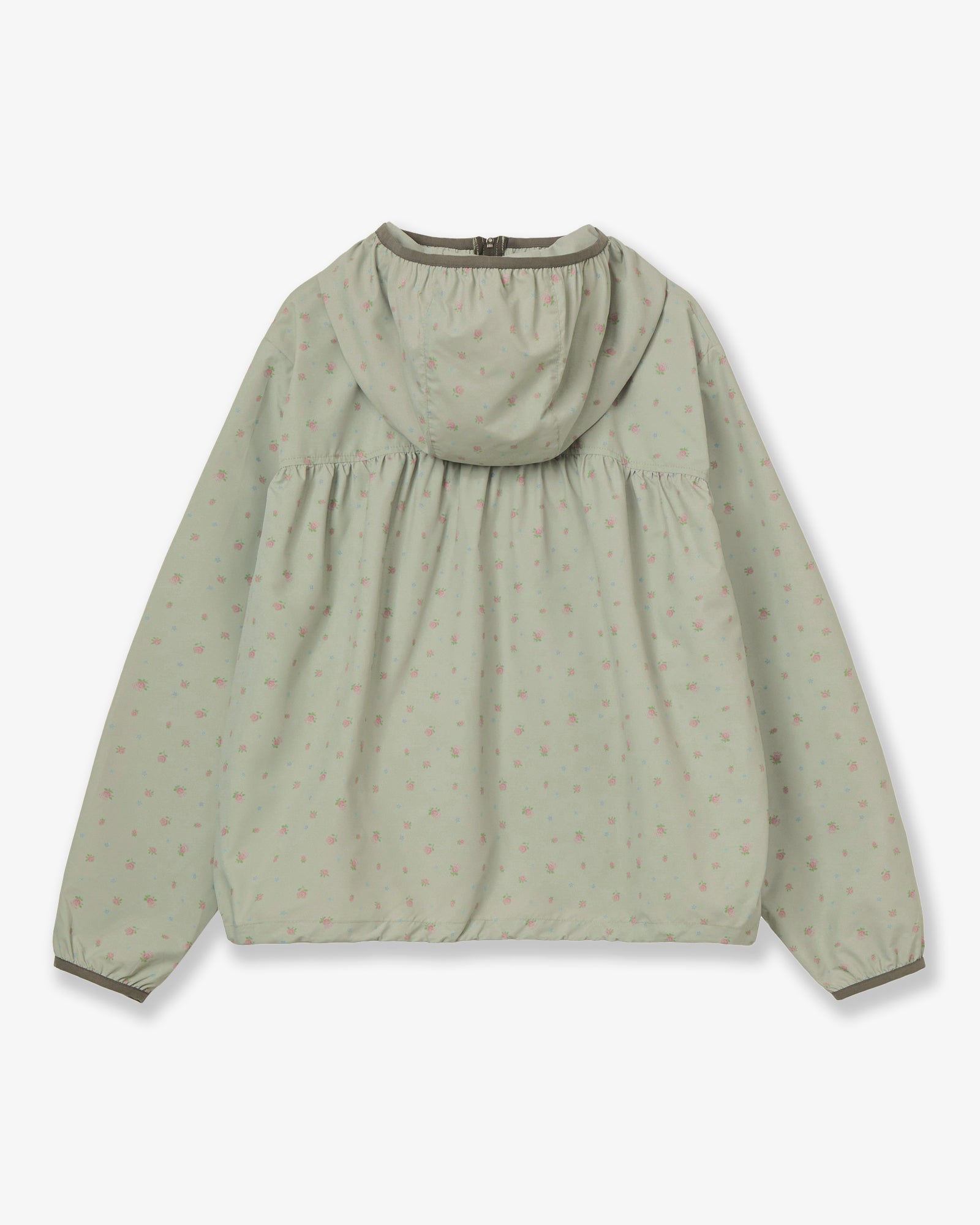 FLOWER WINDBREAKER JACKET [KHAKI]