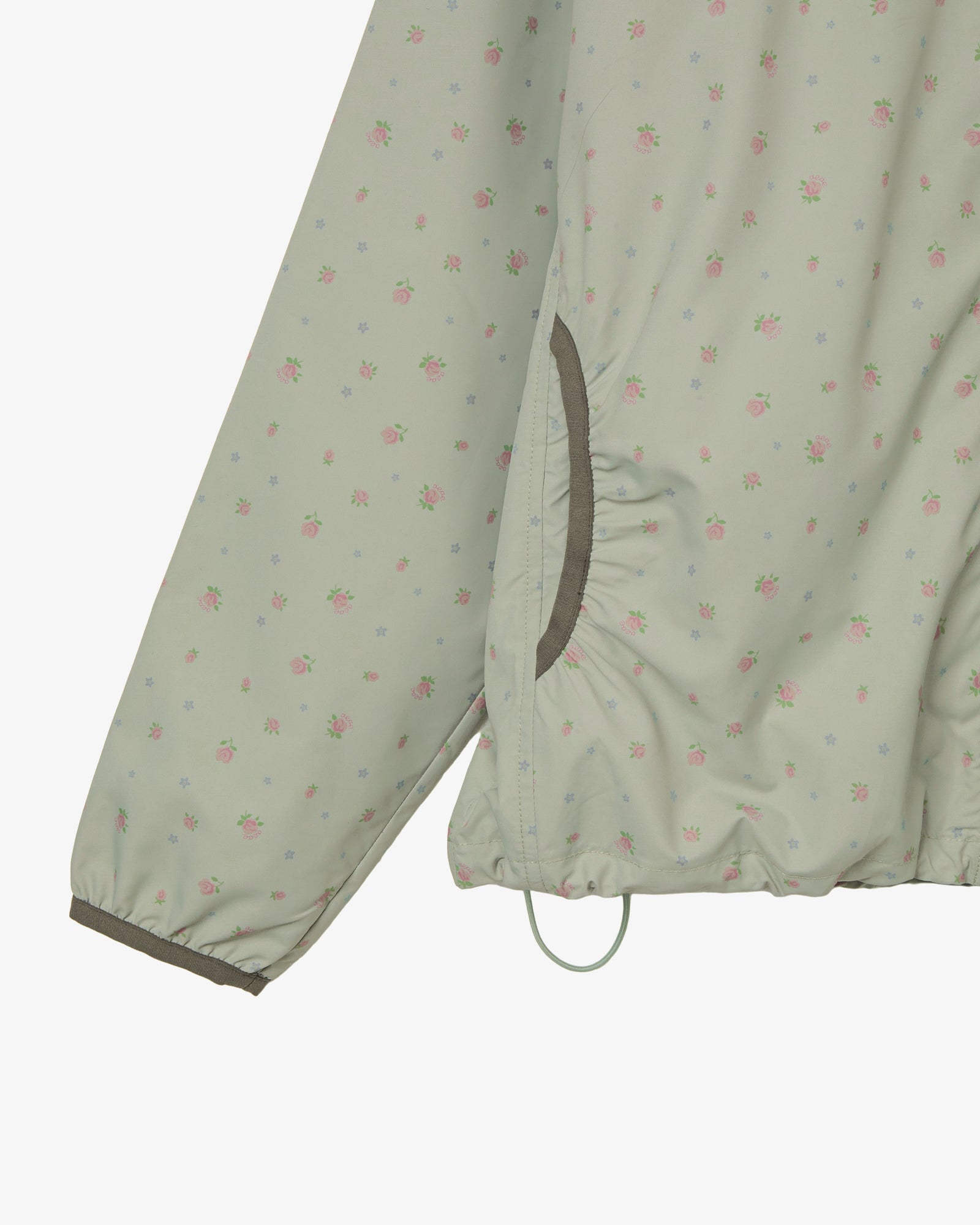 FLOWER WINDBREAKER JACKET [KHAKI]