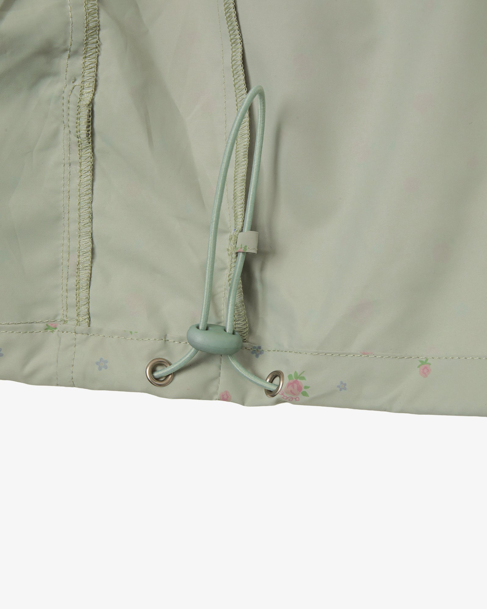 FLOWER WINDBREAKER JACKET [KHAKI]