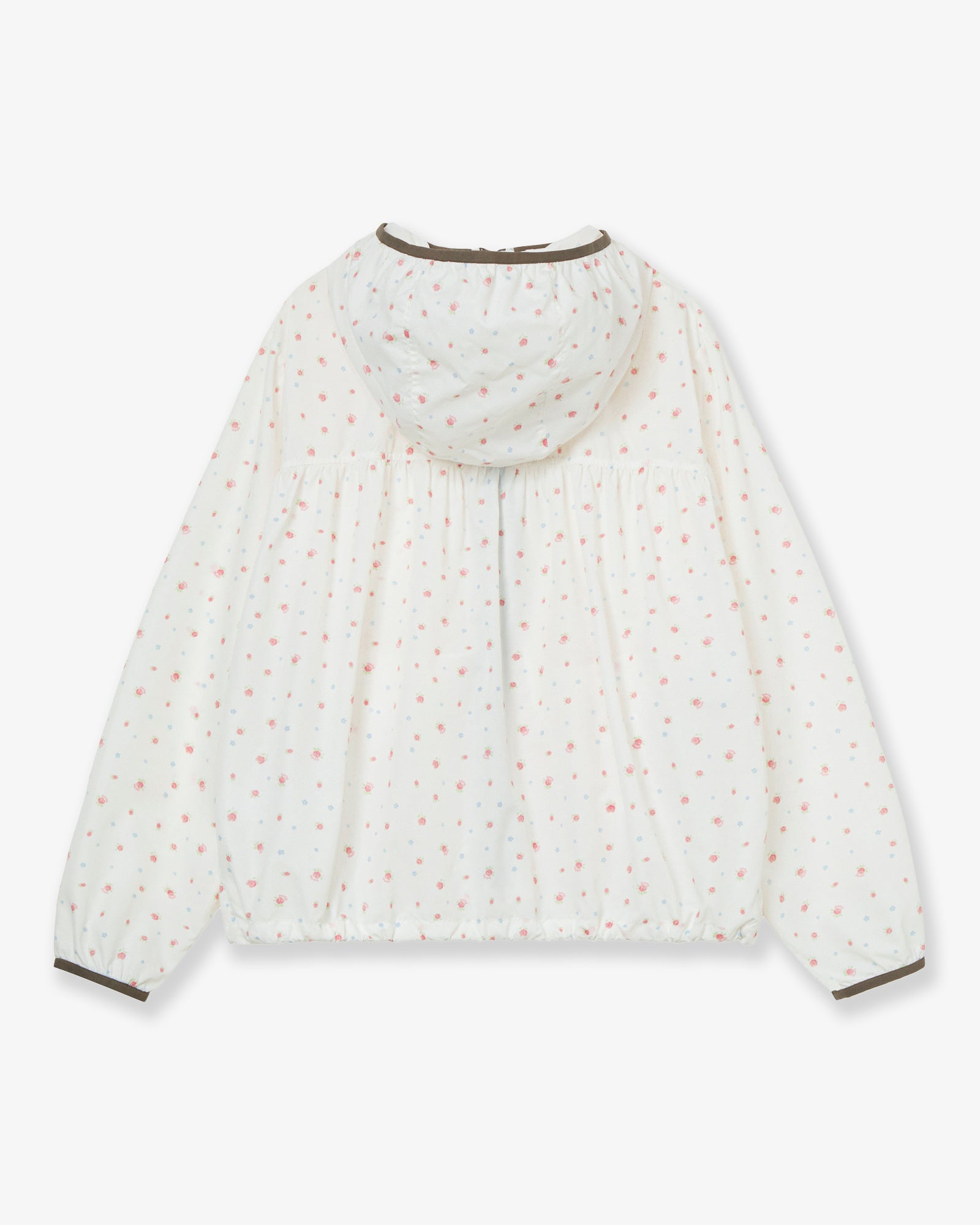 FLOWER WINDBREAKER JACKET [WHITE]